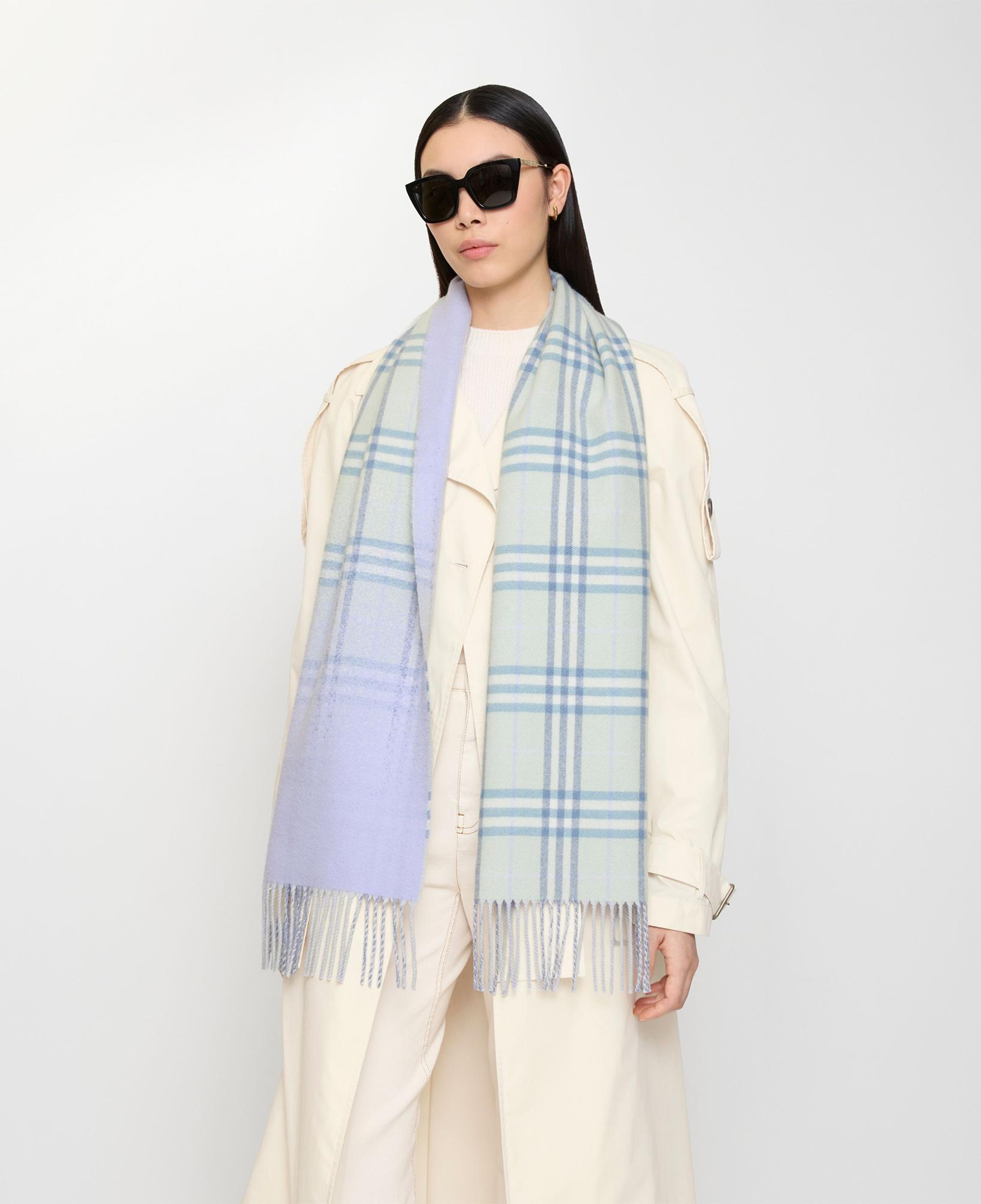 Burberry Gradıent Check Kadın Yeşil Atkı