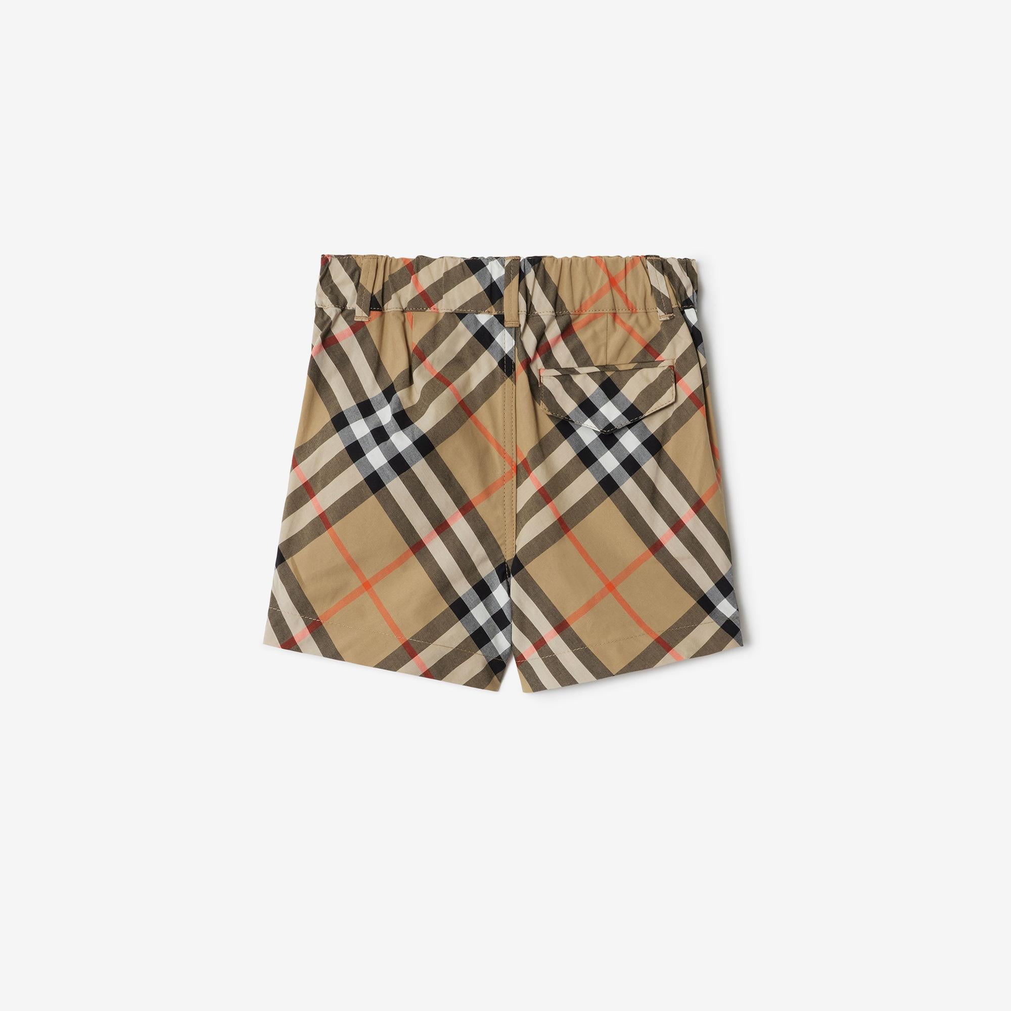 Burberry Check Pamuk Çocuk Bej Şort