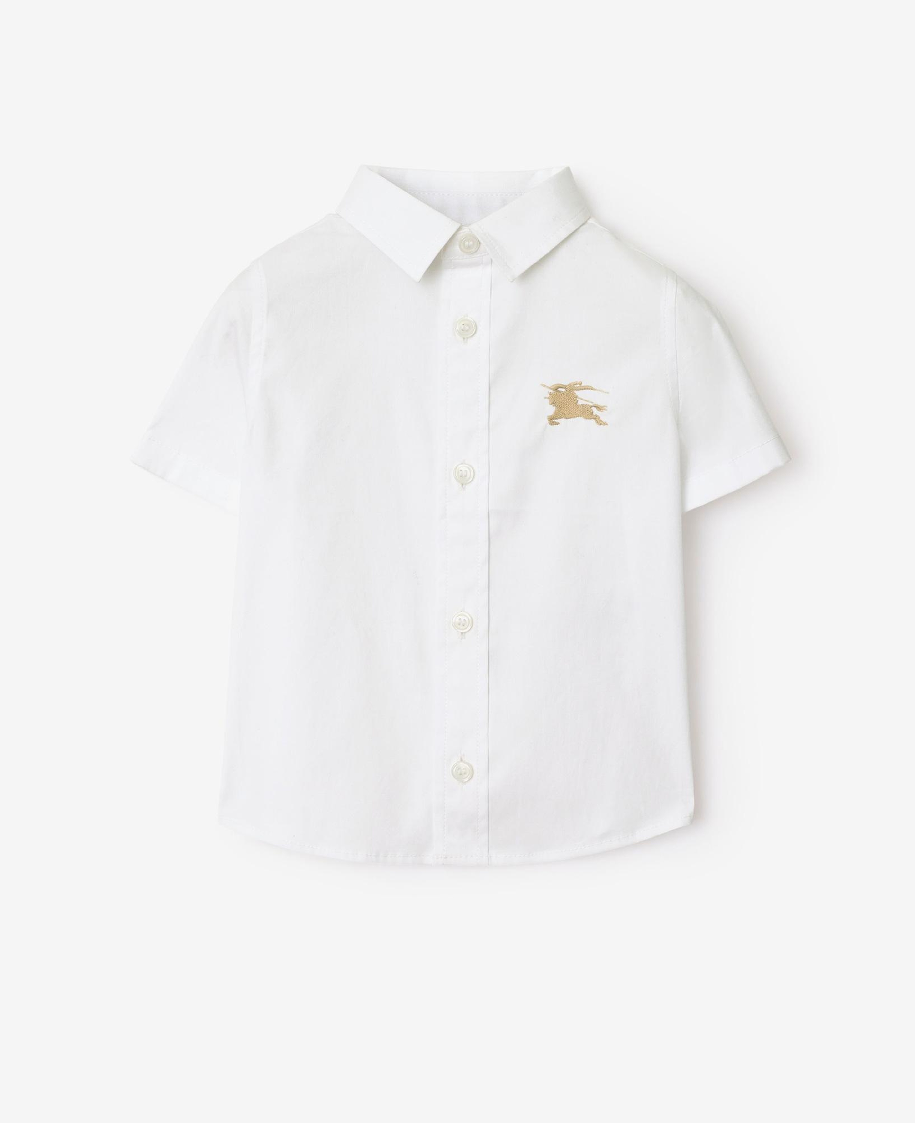 Burberry Owen Stretch Cotton Çocuk Beyaz Gömlek