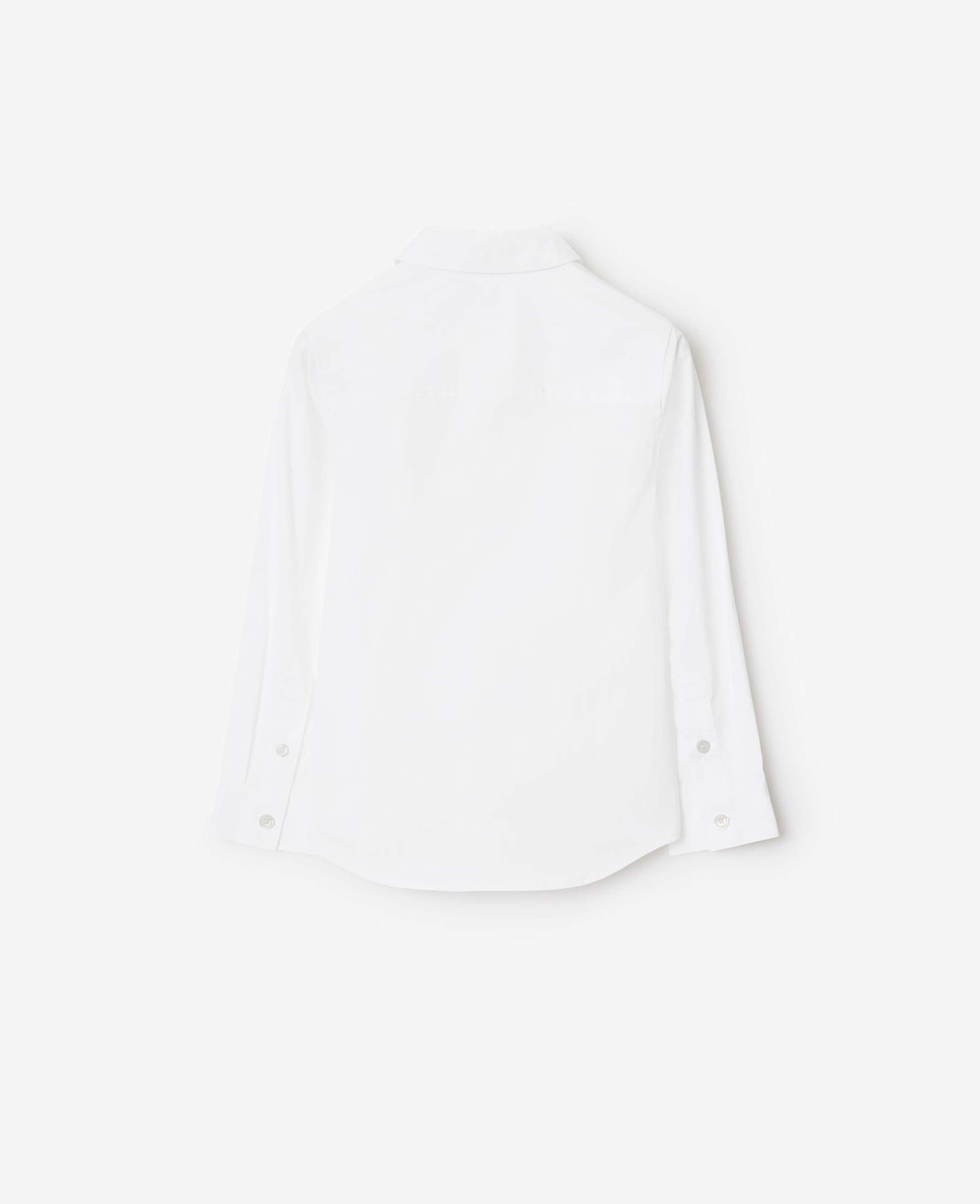 Burberry Owen Stretch Cotton Çocuk Beyaz Gömlek