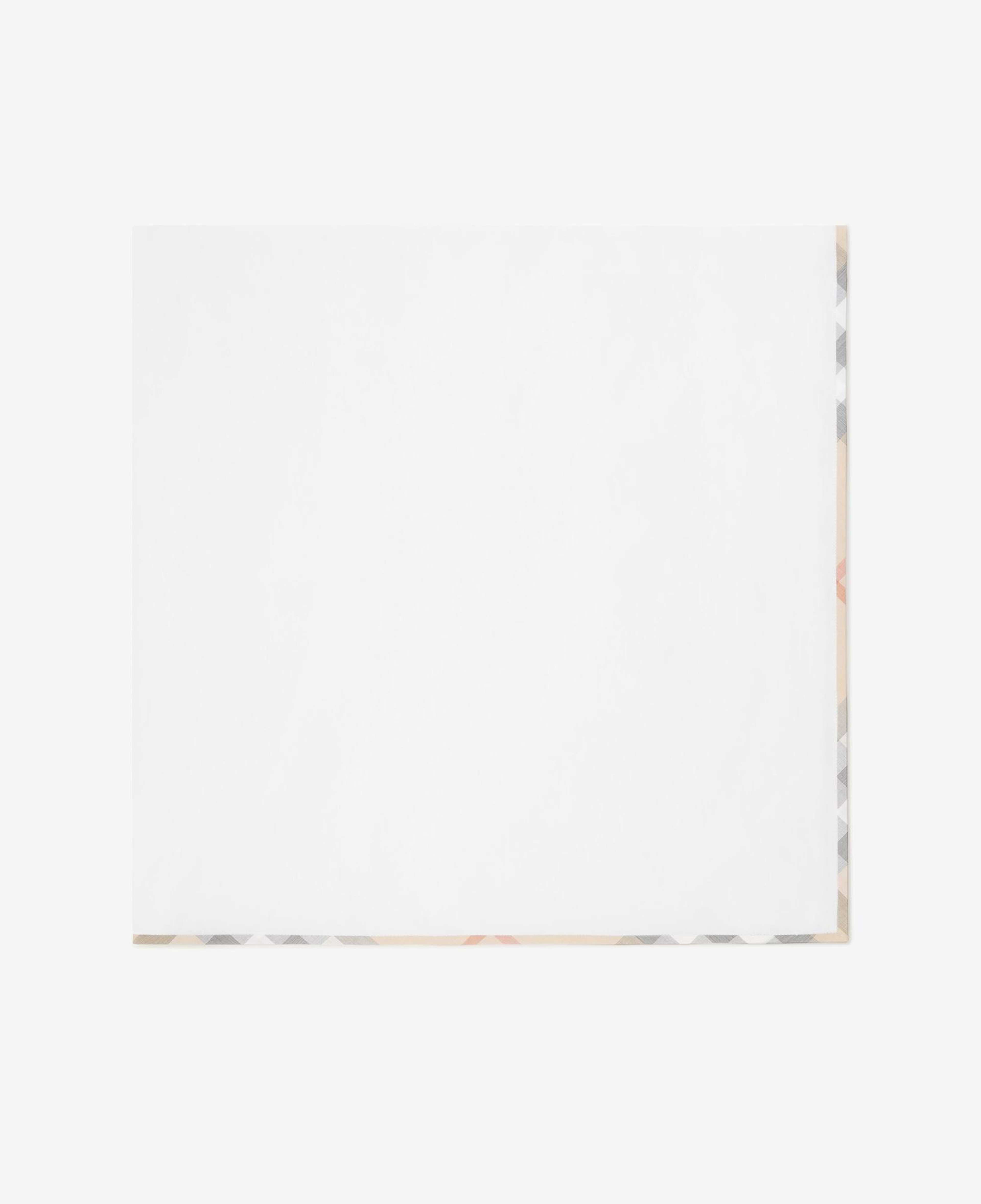 Burberry Pip Cotton Baby Blanket Çocuk Beyaz Battaniye