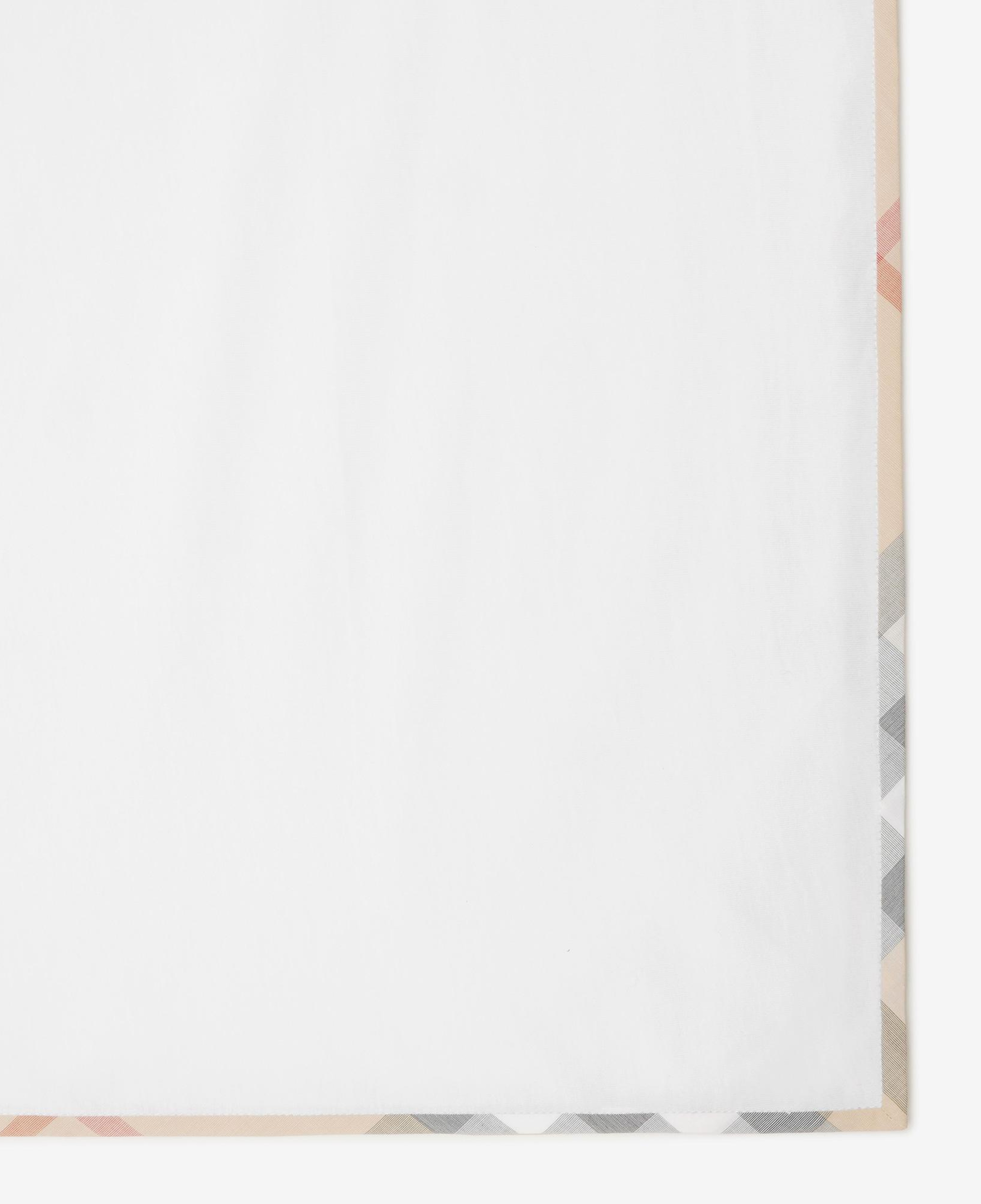 Burberry Pip Cotton Baby Blanket Çocuk Beyaz Battaniye