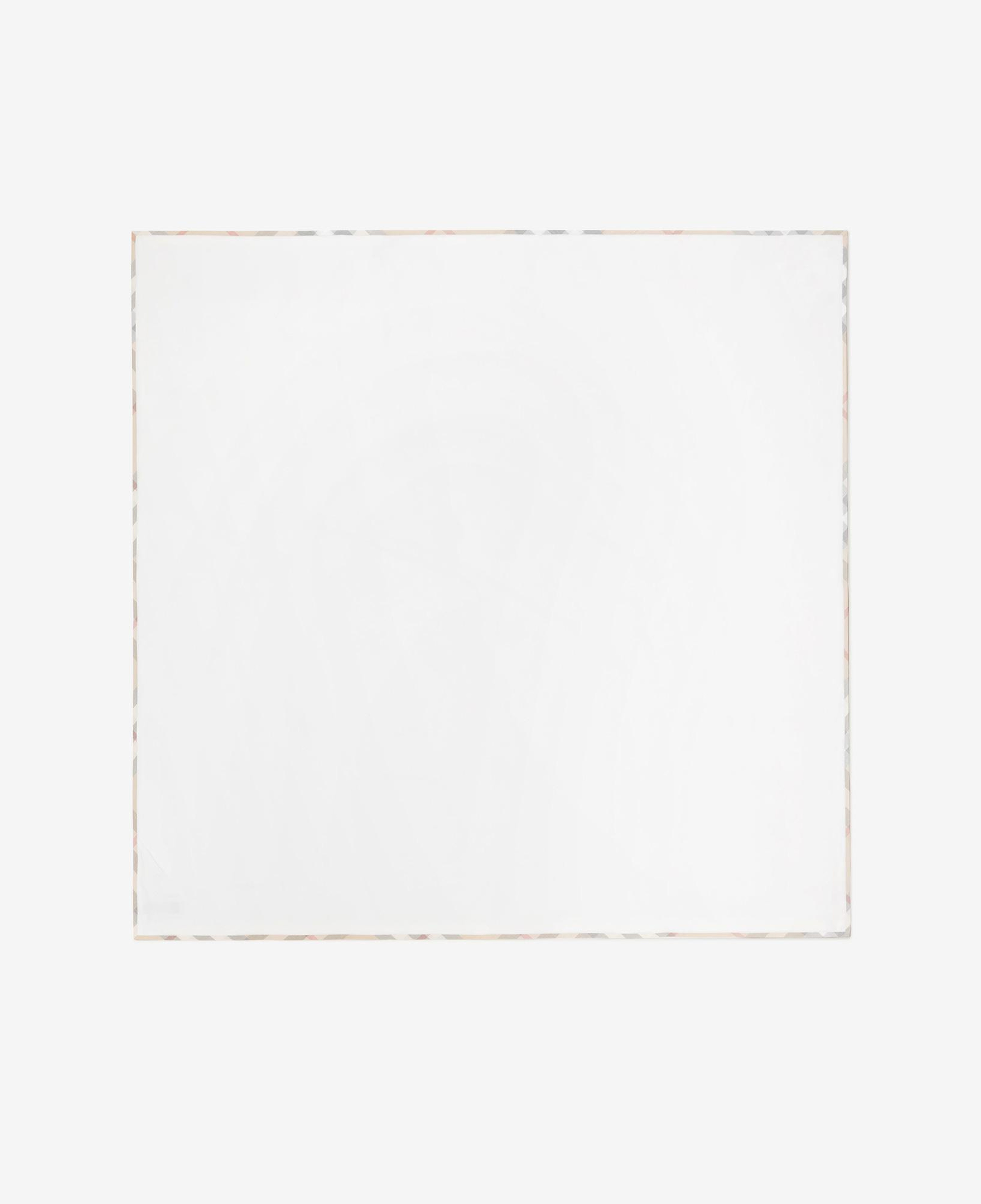 Burberry Pip Cotton Baby Blanket Çocuk Beyaz Battaniye