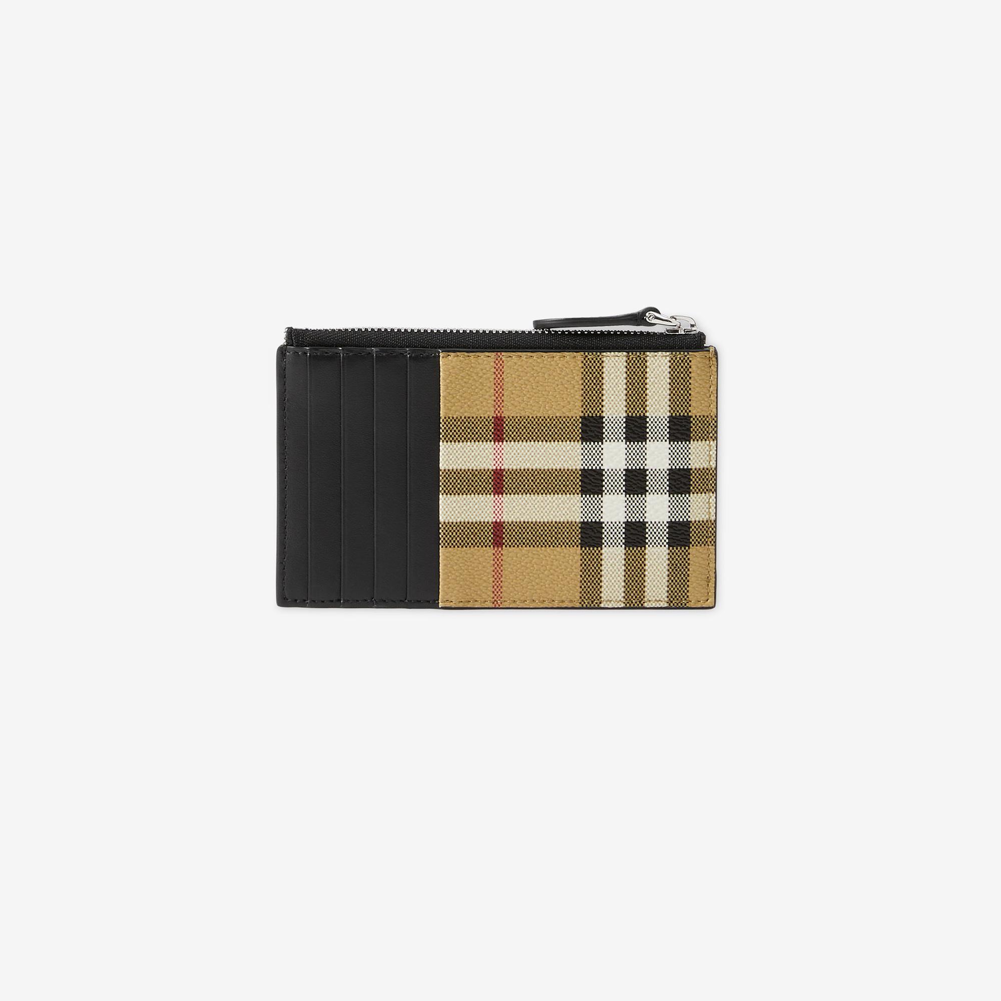 Burberry Check Zip Erkek Bej Kartlık