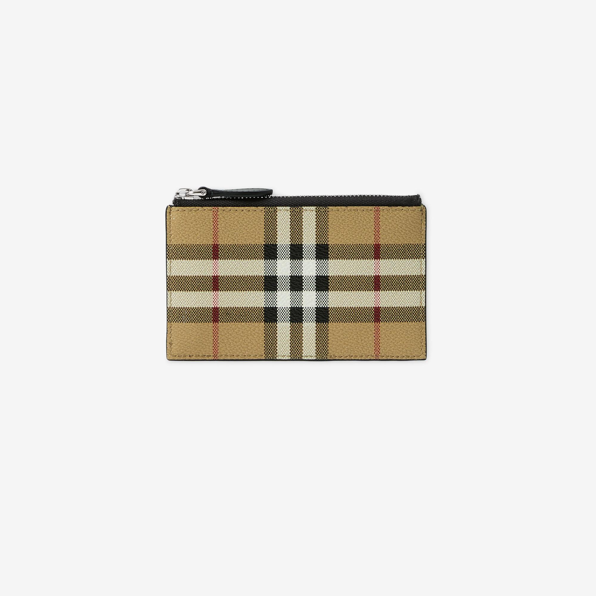 Burberry Check Zip Erkek Bej Kartlık
