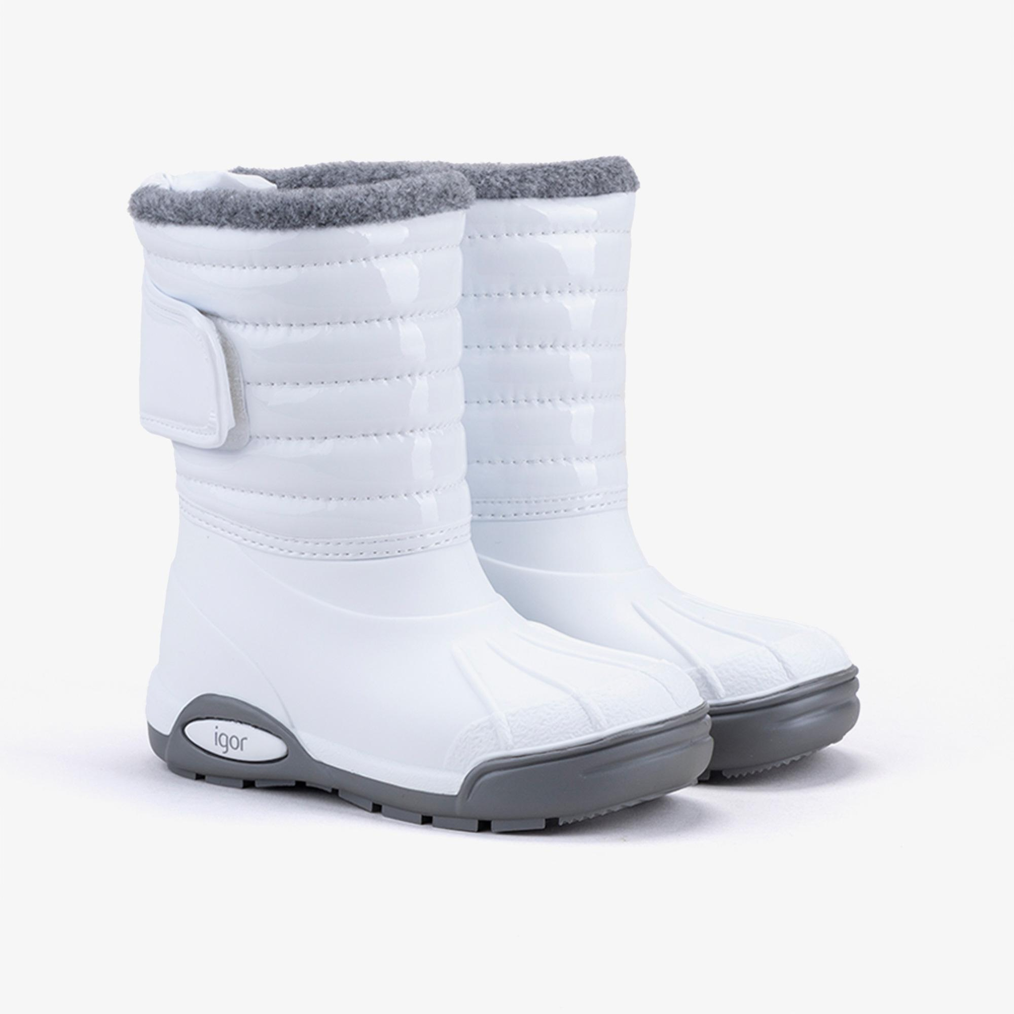 IGOR Topo Ski Charol Çocuk Beyaz Bot