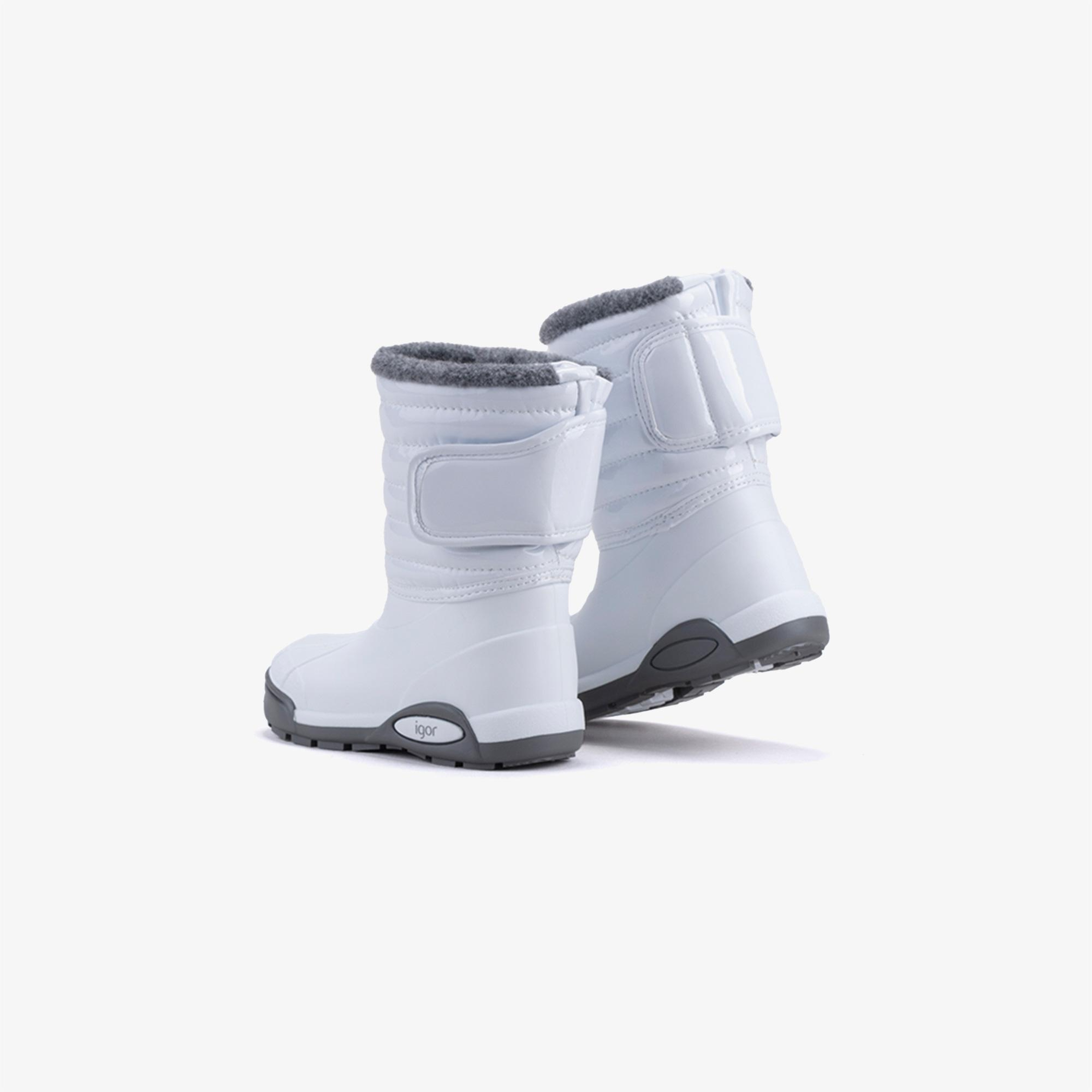 IGOR Topo Ski Charol Çocuk Beyaz Bot