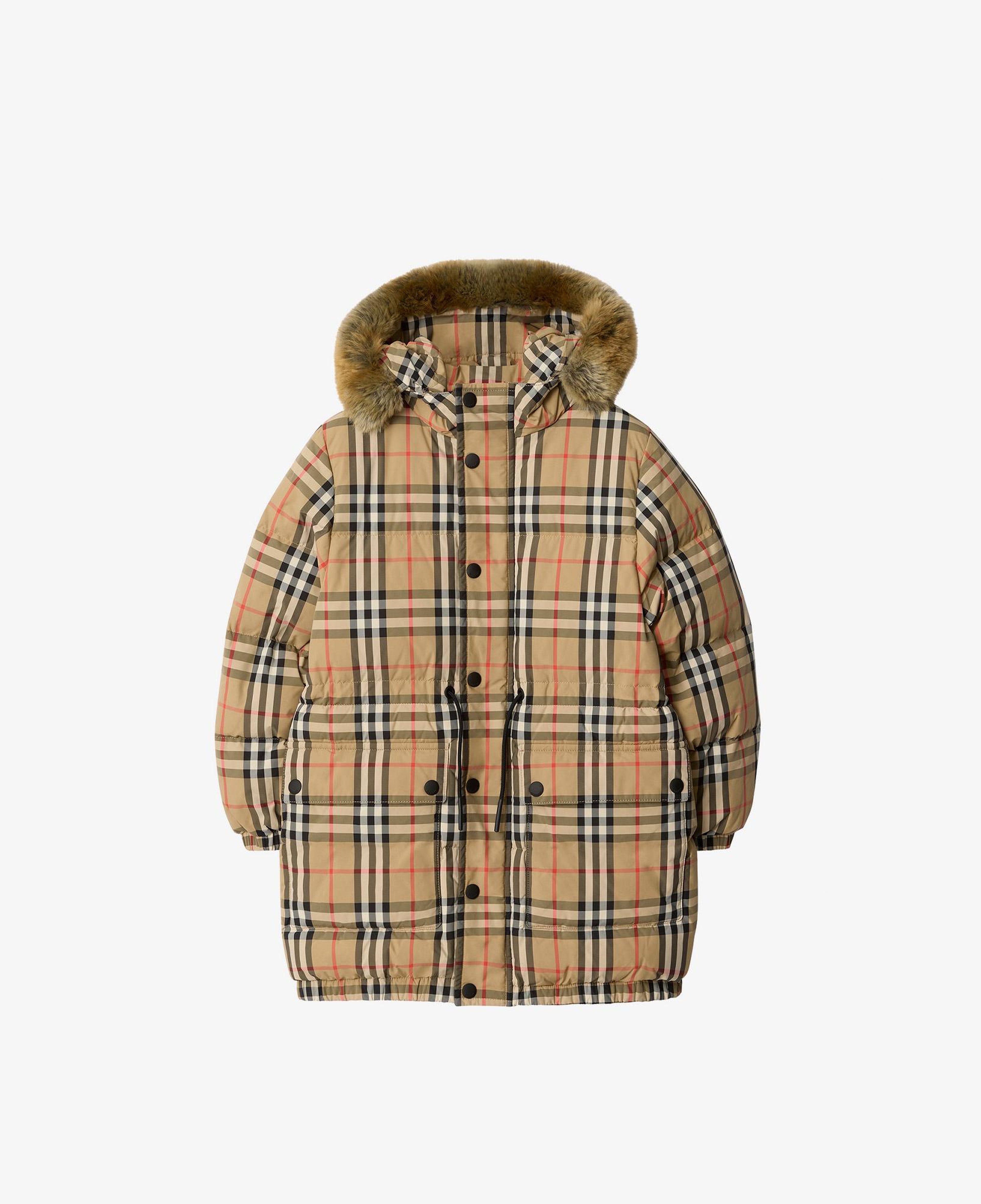 Burberry Franklın Check Çocuk Bej Mont