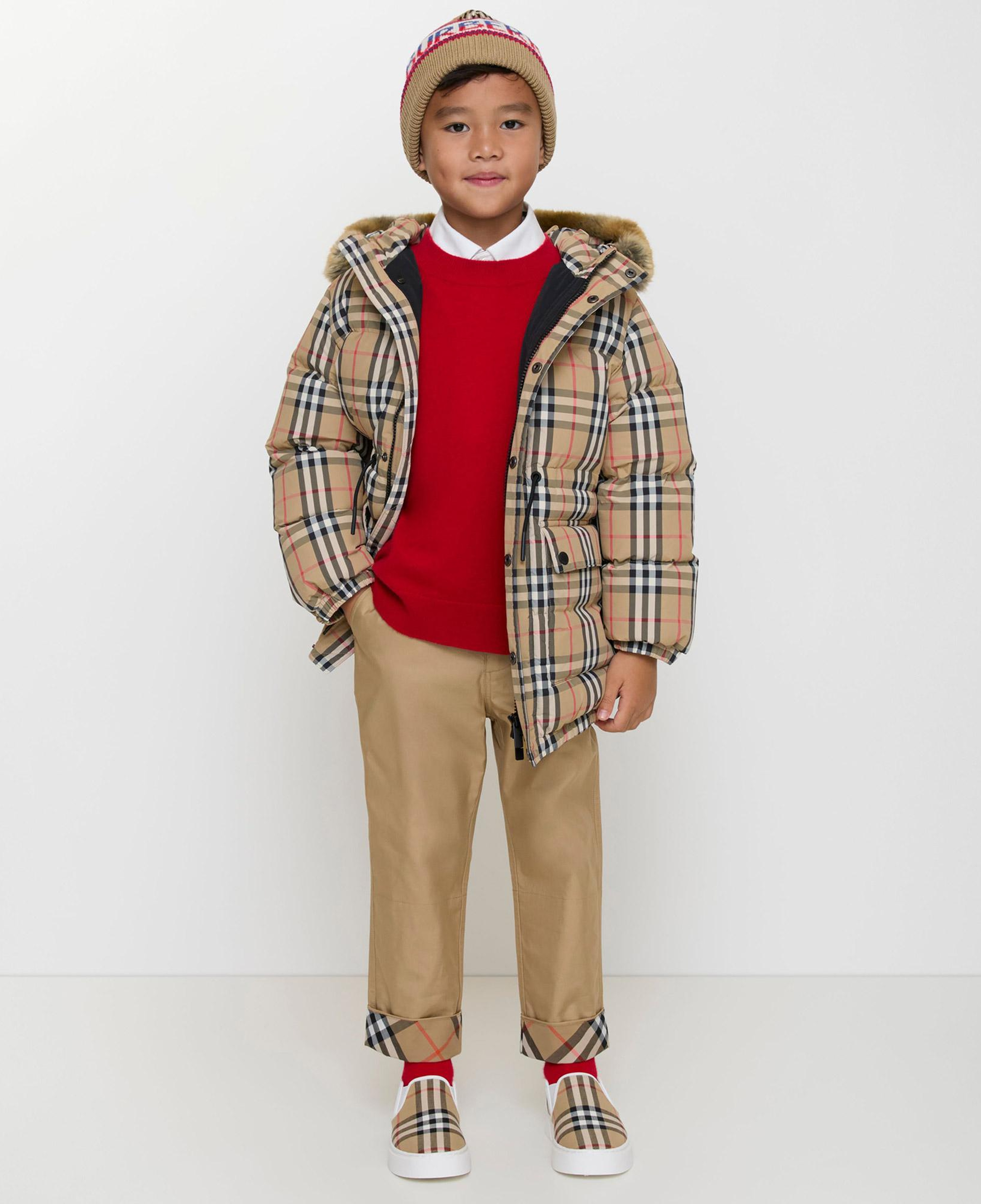 Burberry Franklın Check Çocuk Bej Mont