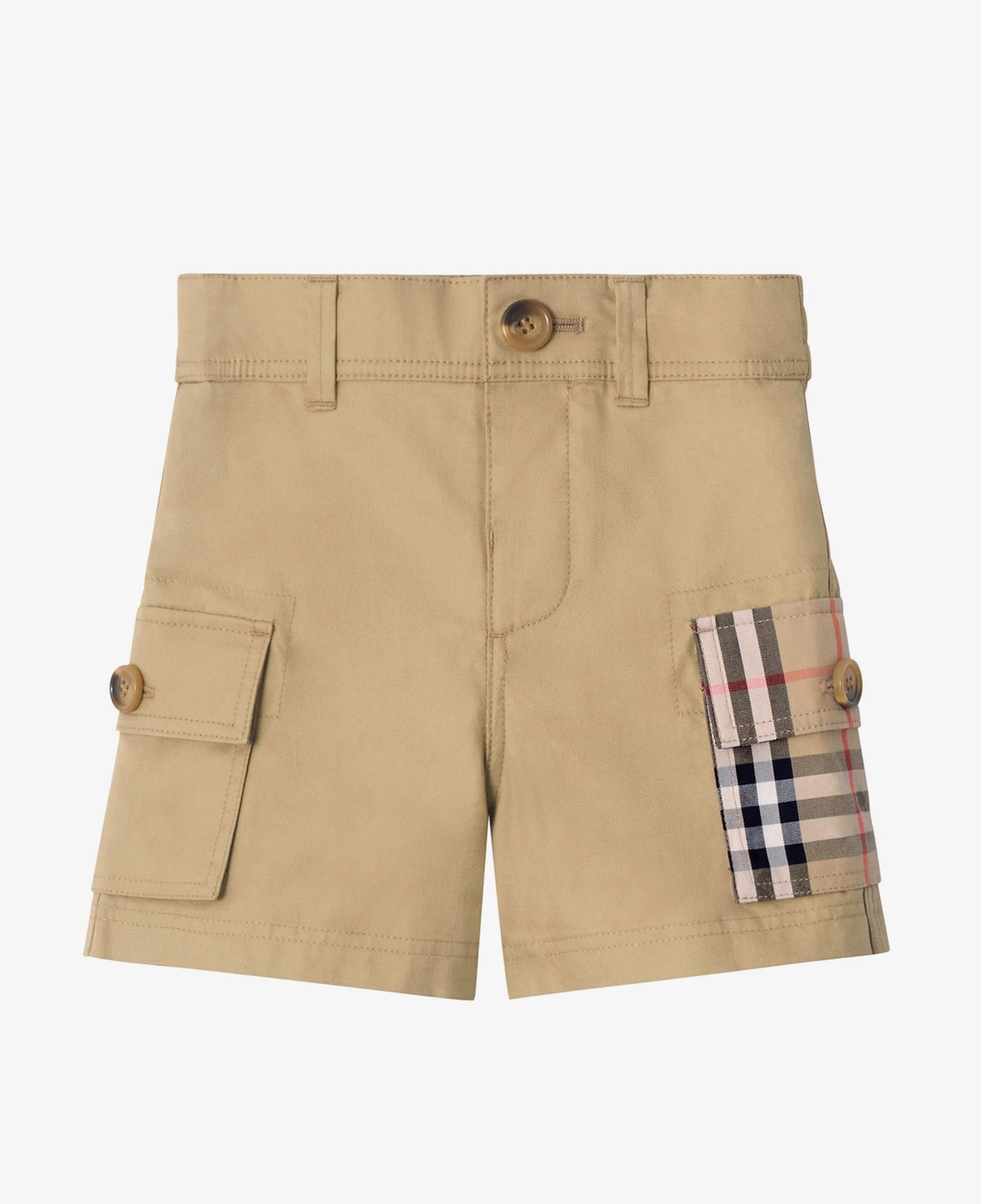 Burberry Oscar Check Pocket Çocuk Bej Şort