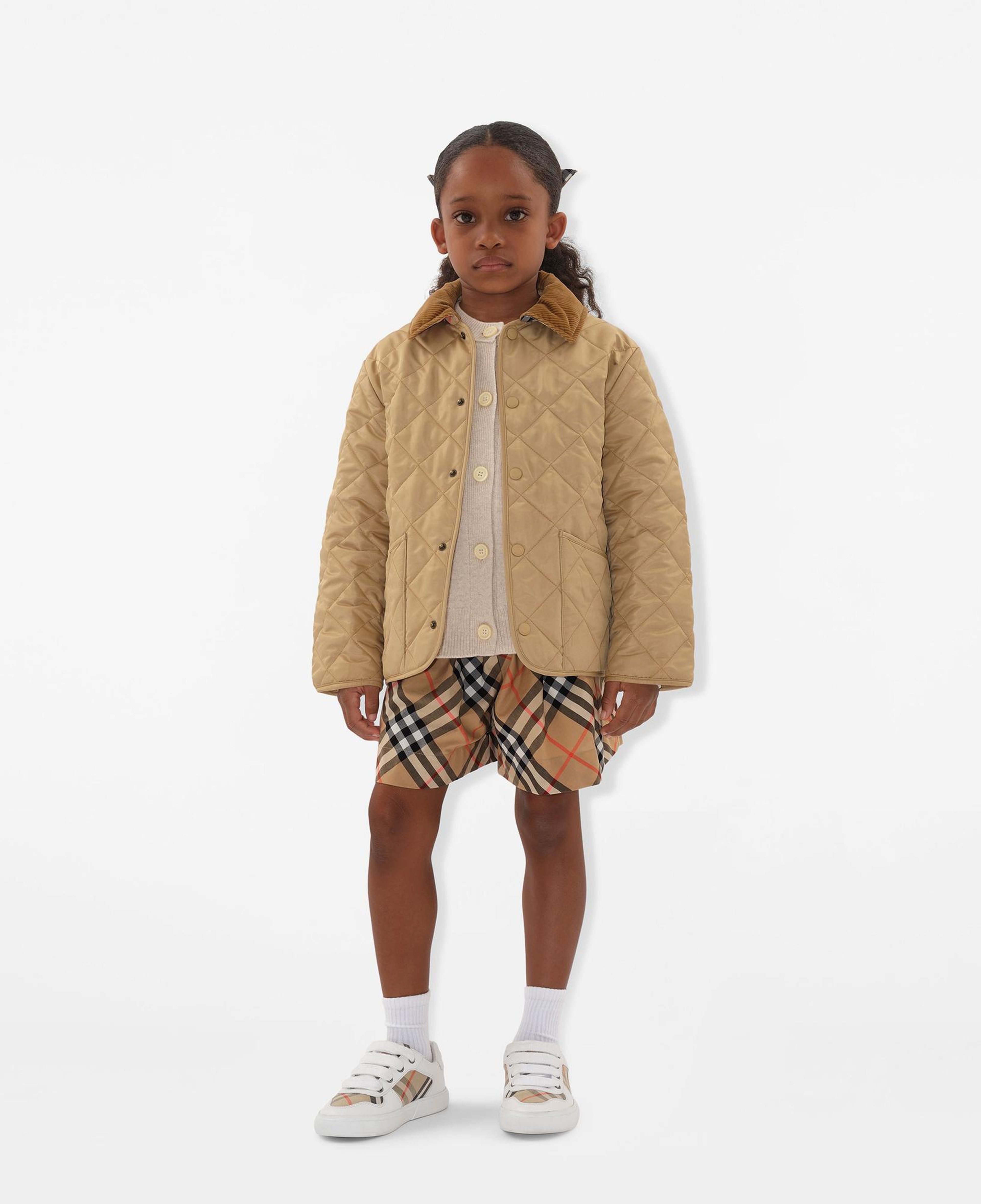 Burberry Milo Quilted Barn Çocuk Bej Mont