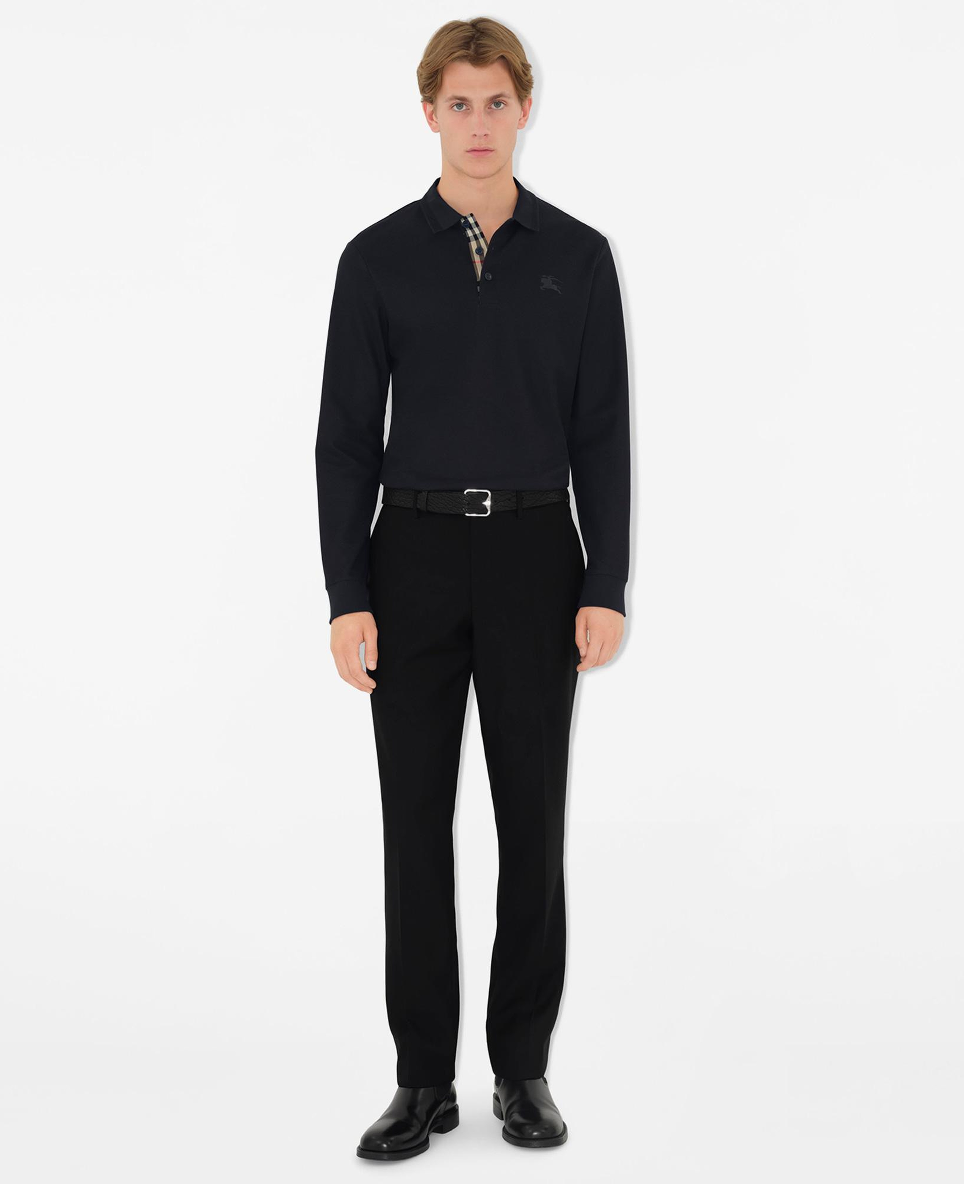 Burberry Pamuklu Erkek Lacivert Polo