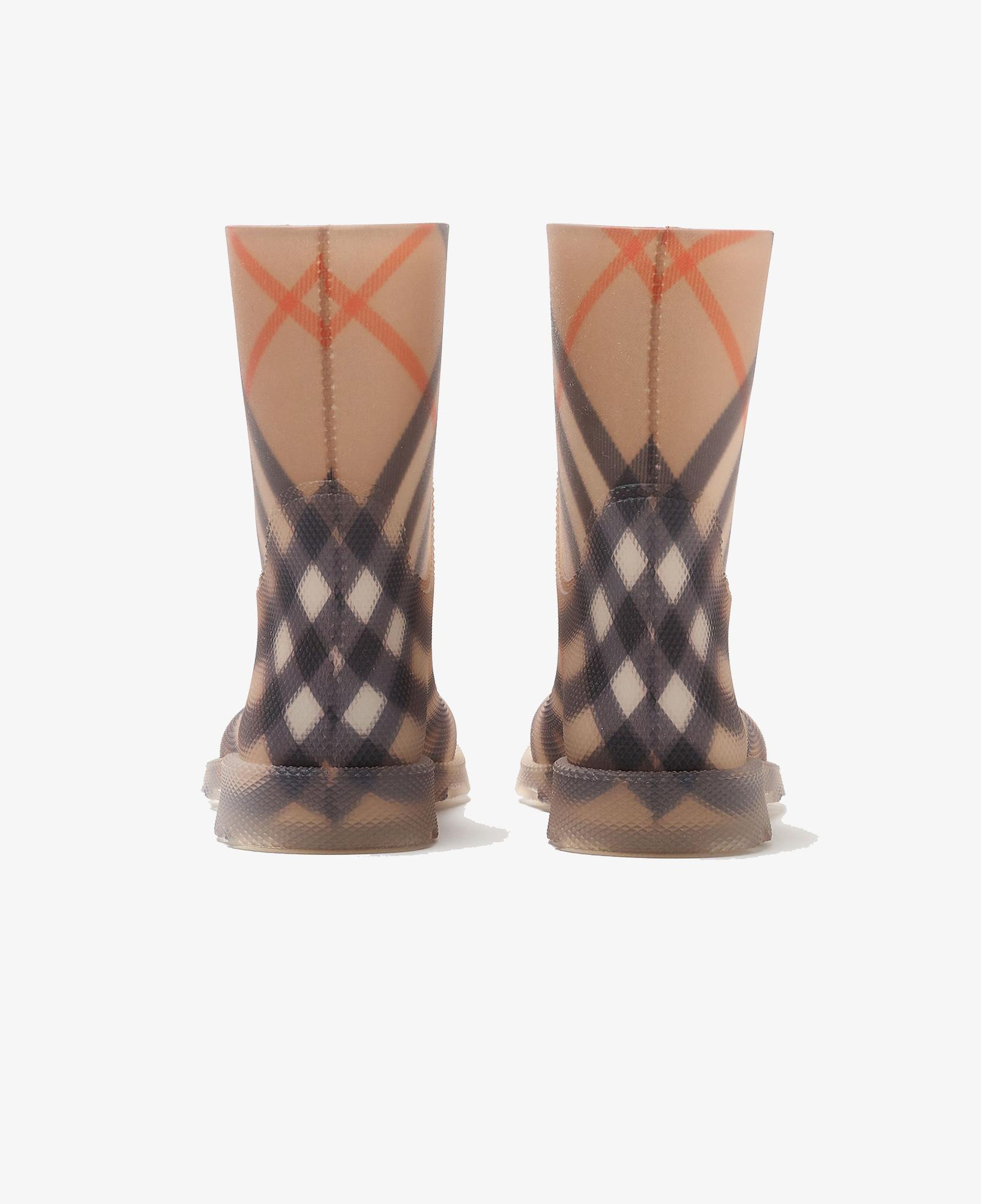 Burberry Check Rubber Marsh High Çocuk Bej Bot
