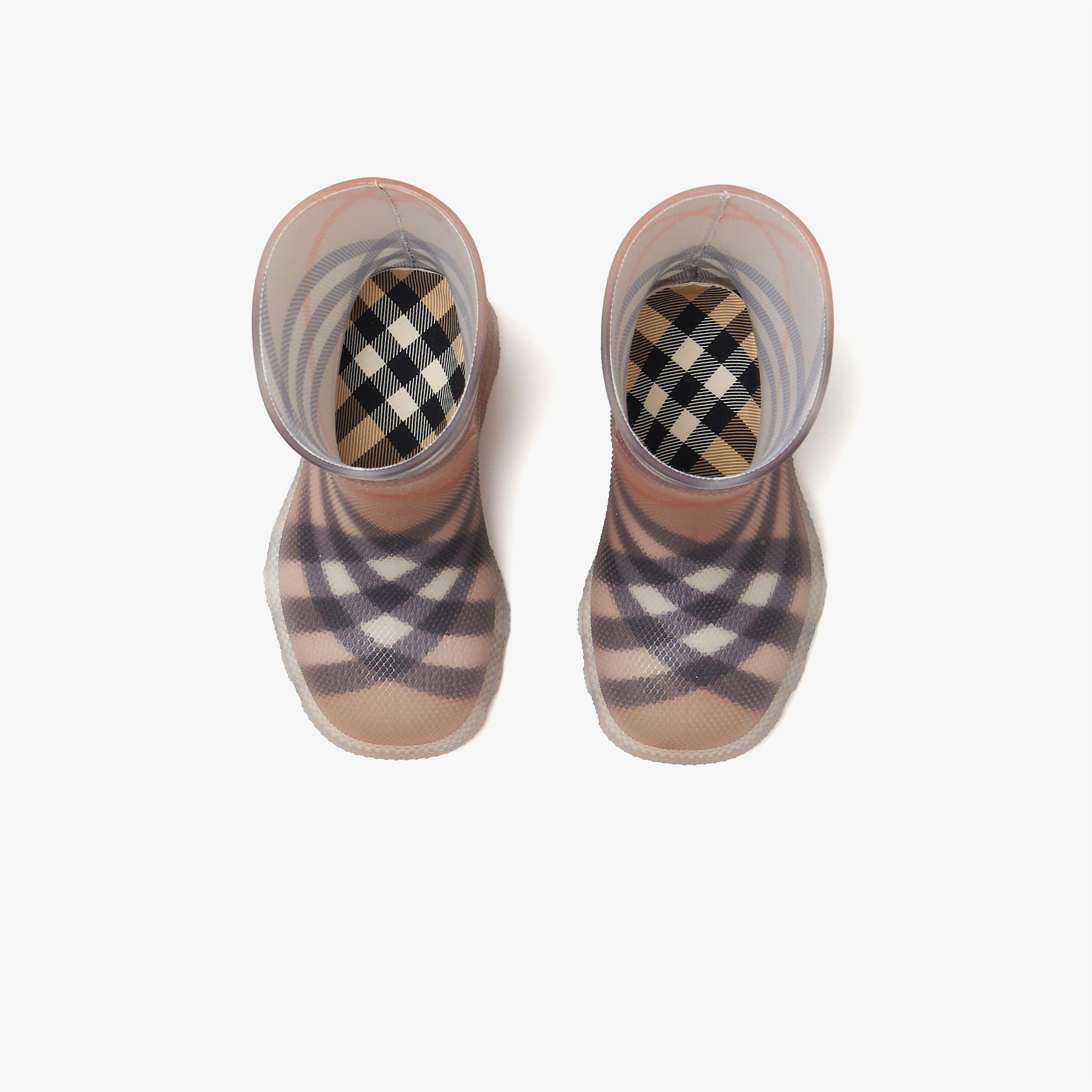Burberry Check Rubber Marsh High Çocuk Bej Bot
