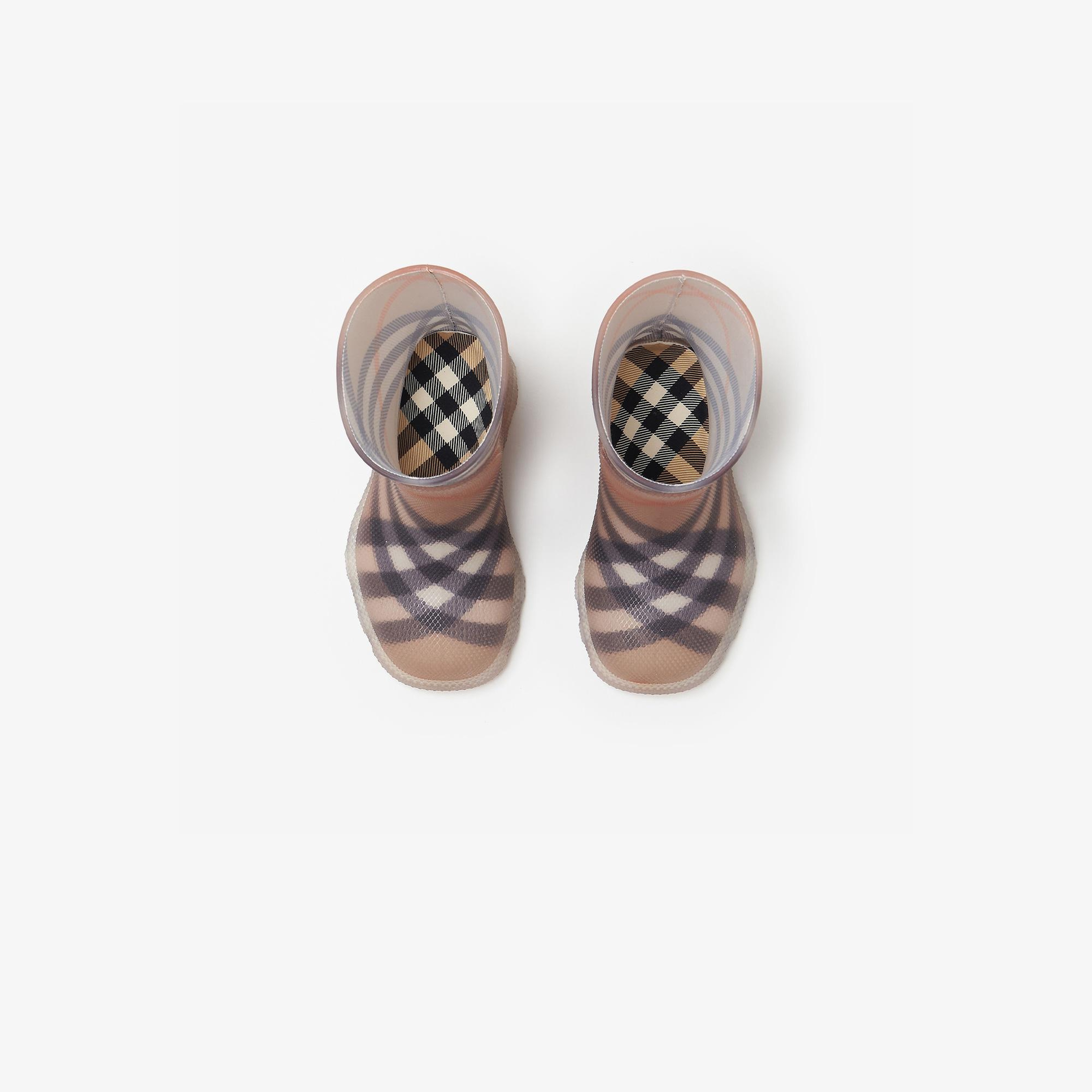 Burberry Check Rubber Marsh High Çocuk Bej Bot