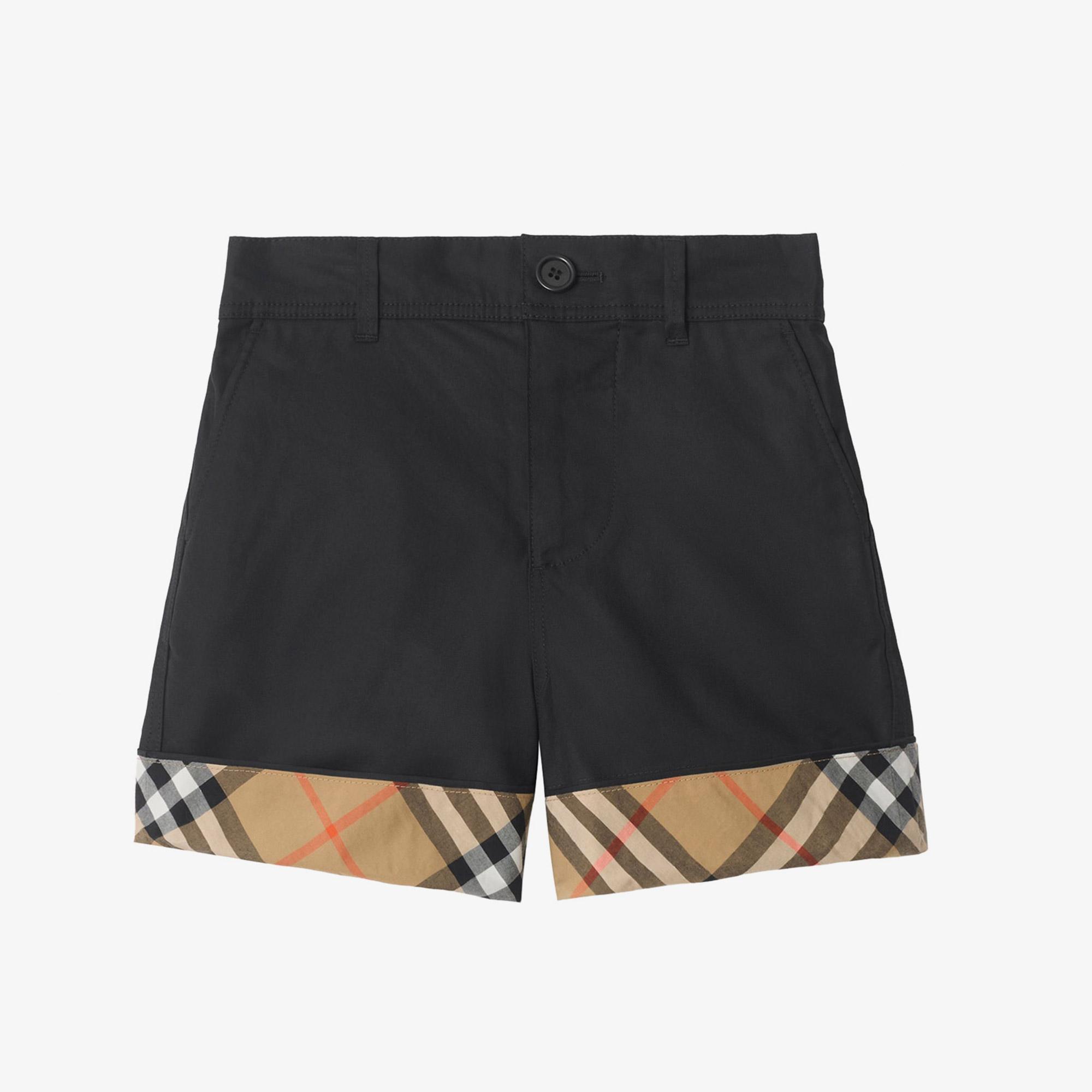 Burberry Oscar Check Çocuk Siyah Şort