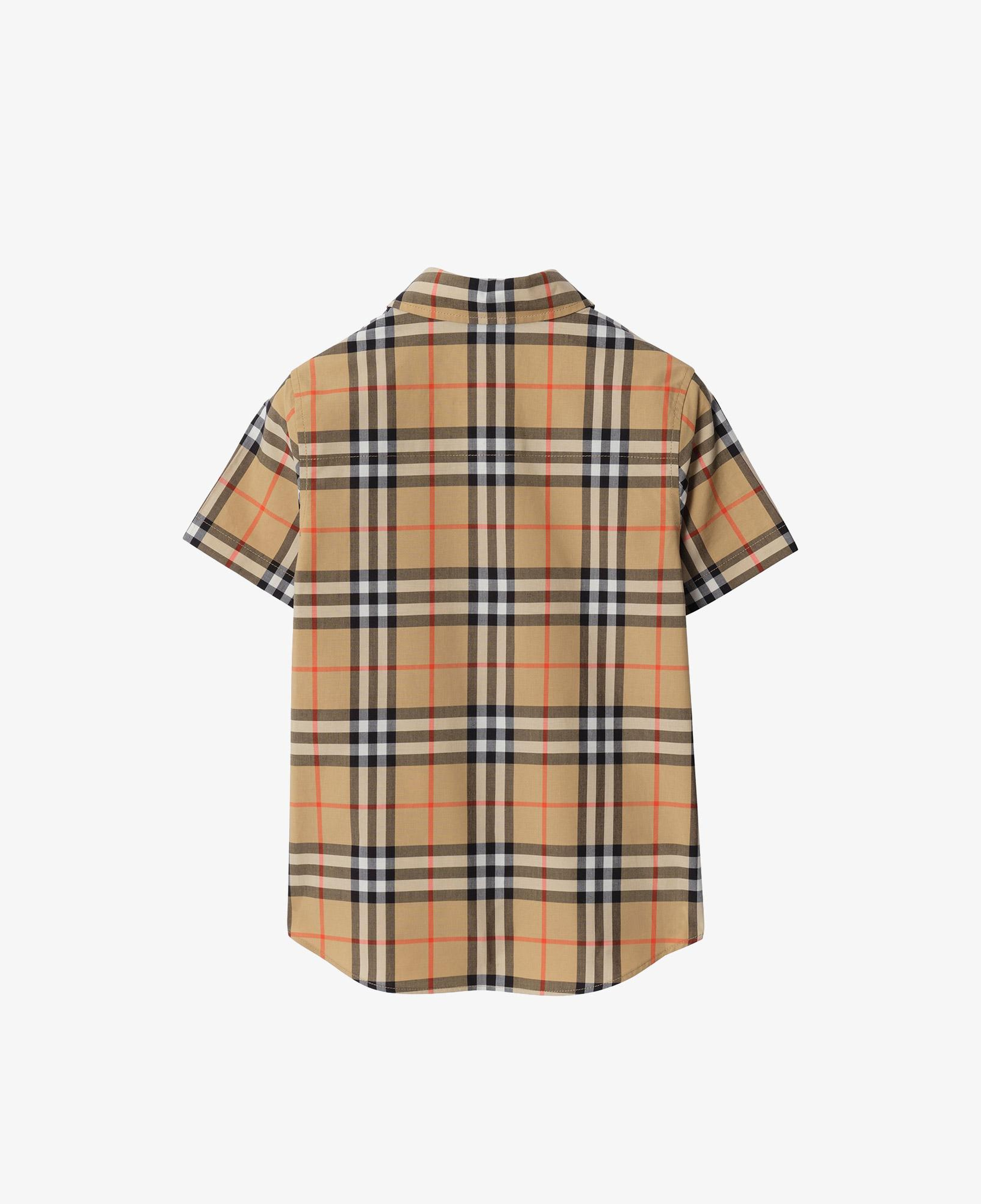Burberry Owen Check Çocuk Bej Gömlek
