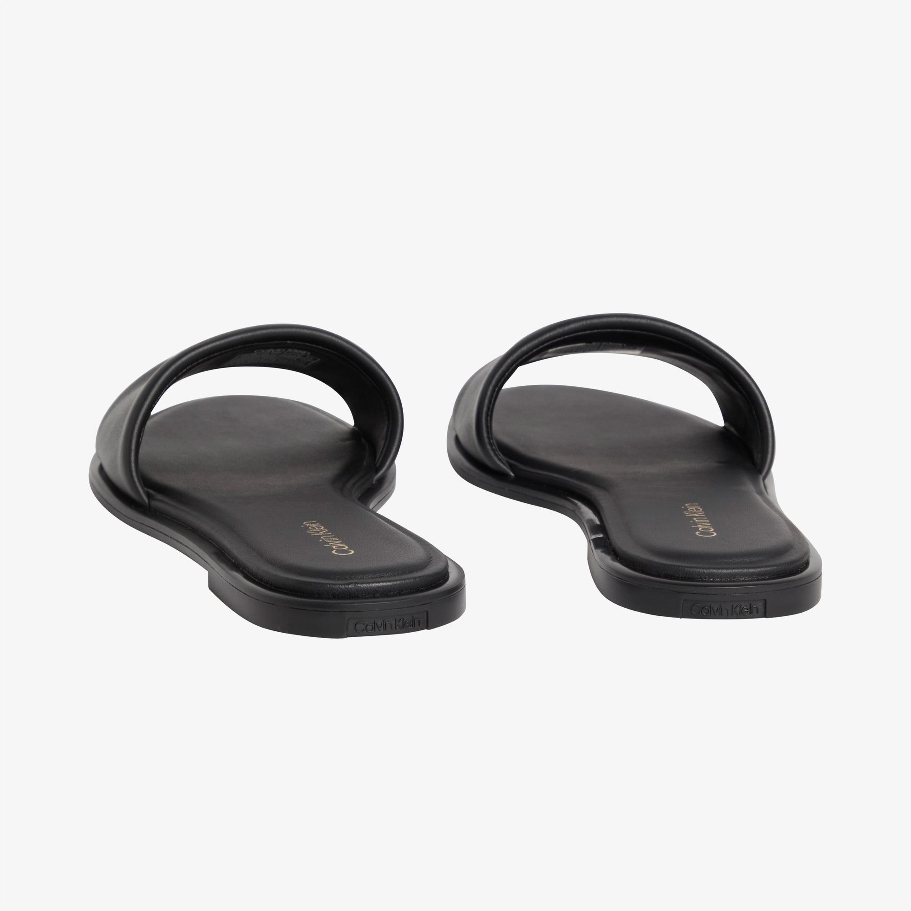 Calvin Klein Round Flat Kadın Siyah Terlik