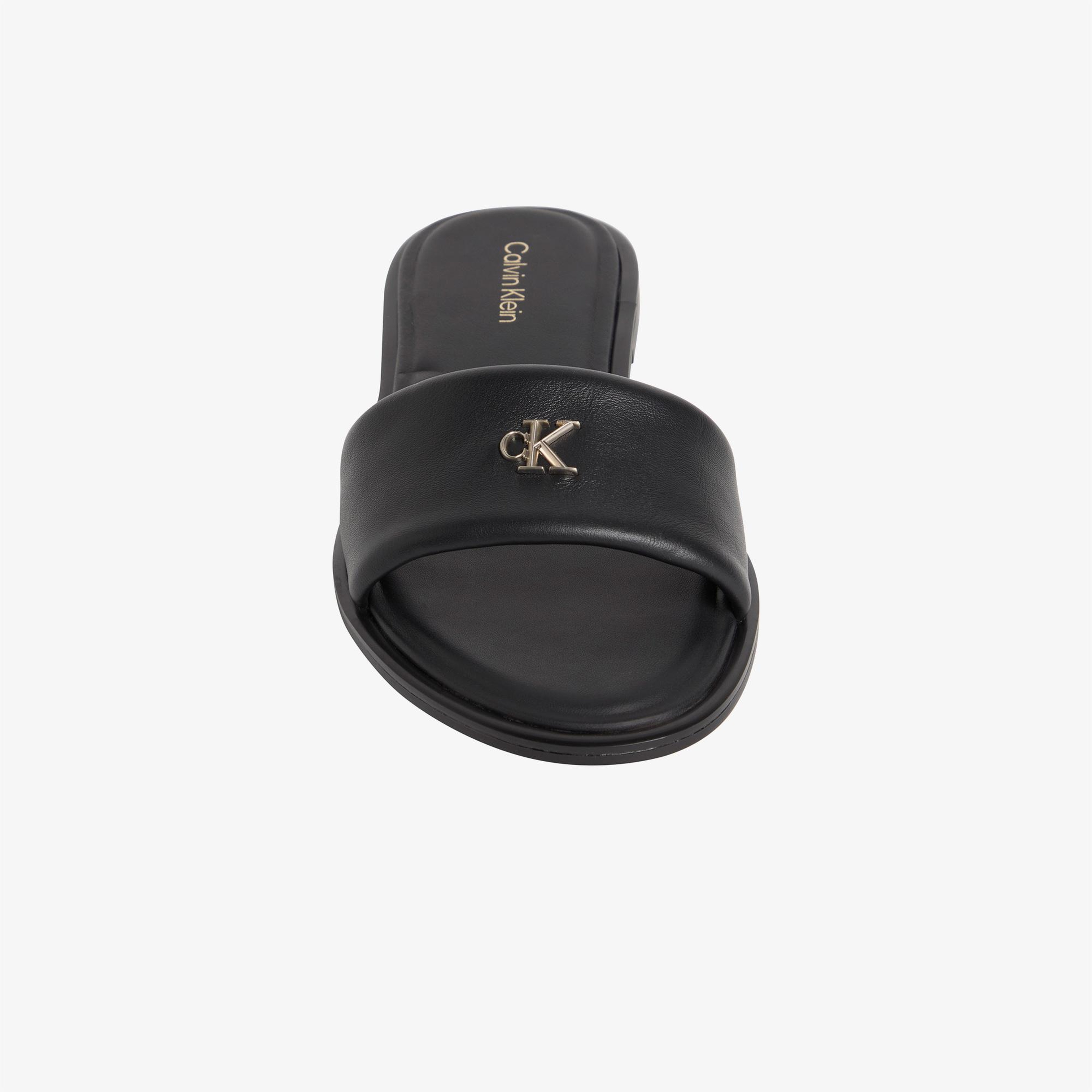 Calvin Klein Round Flat Kadın Siyah Terlik