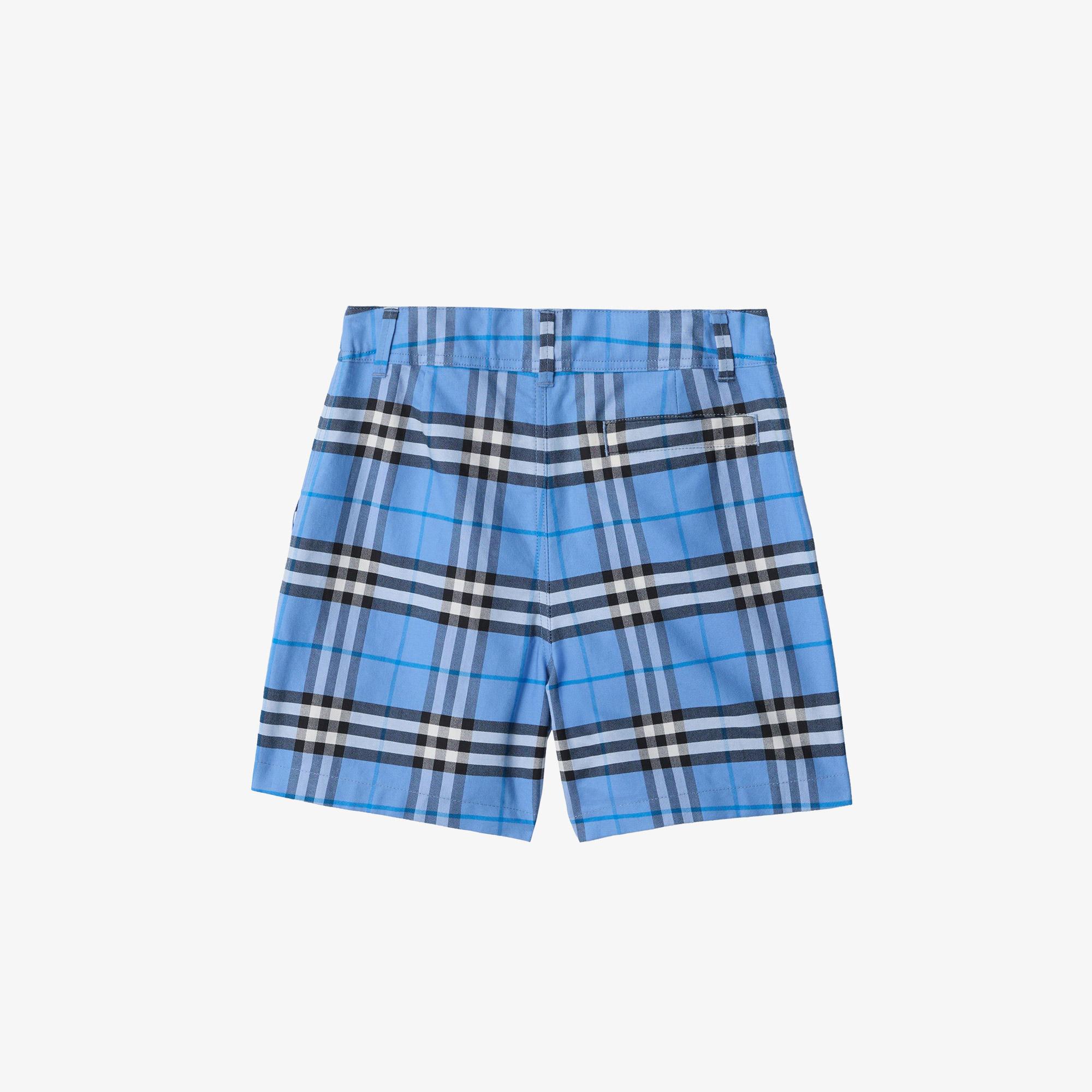 Burberry Oscar Check Çocuk Mavi Şort