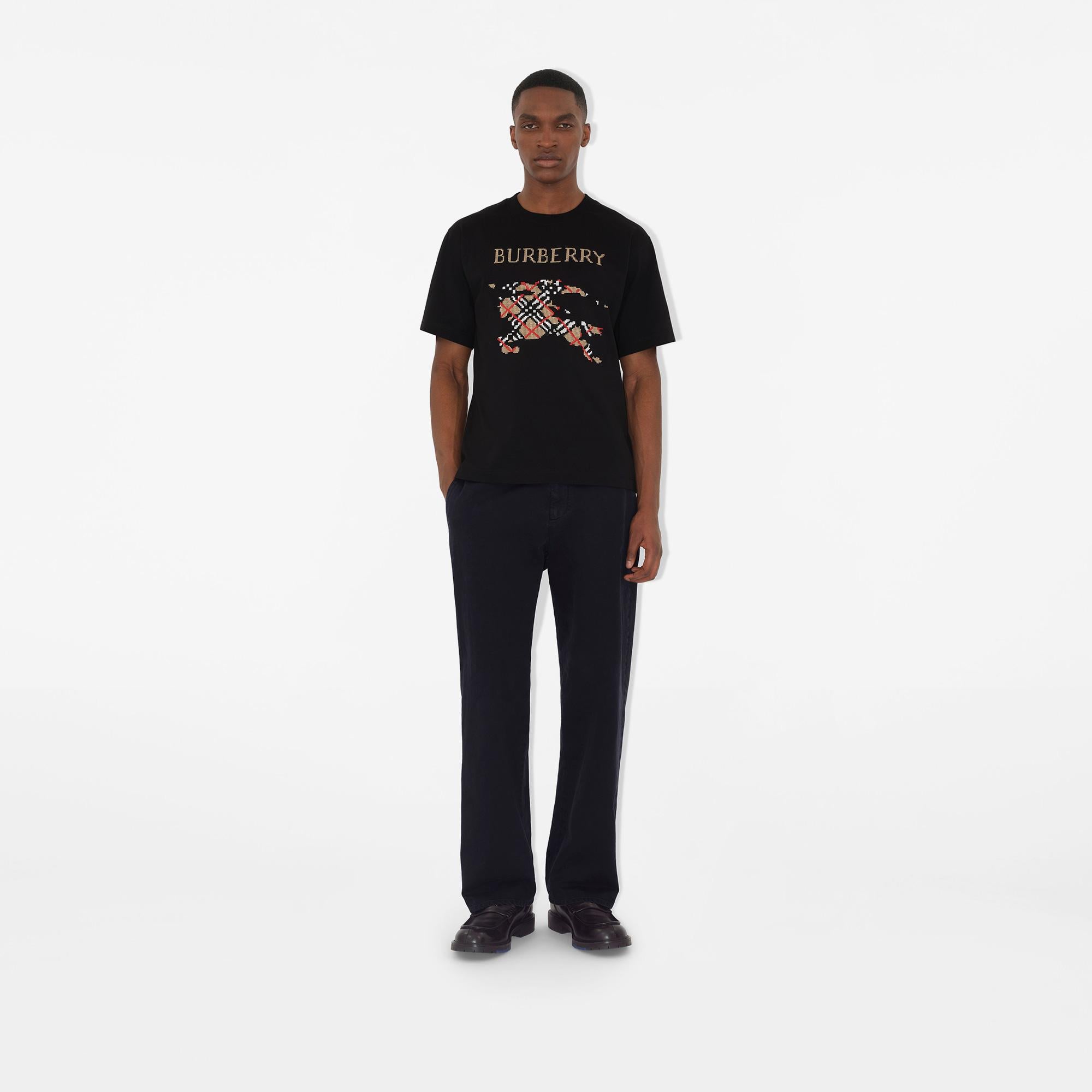 Burberry Erkek Siyah T-Shirt