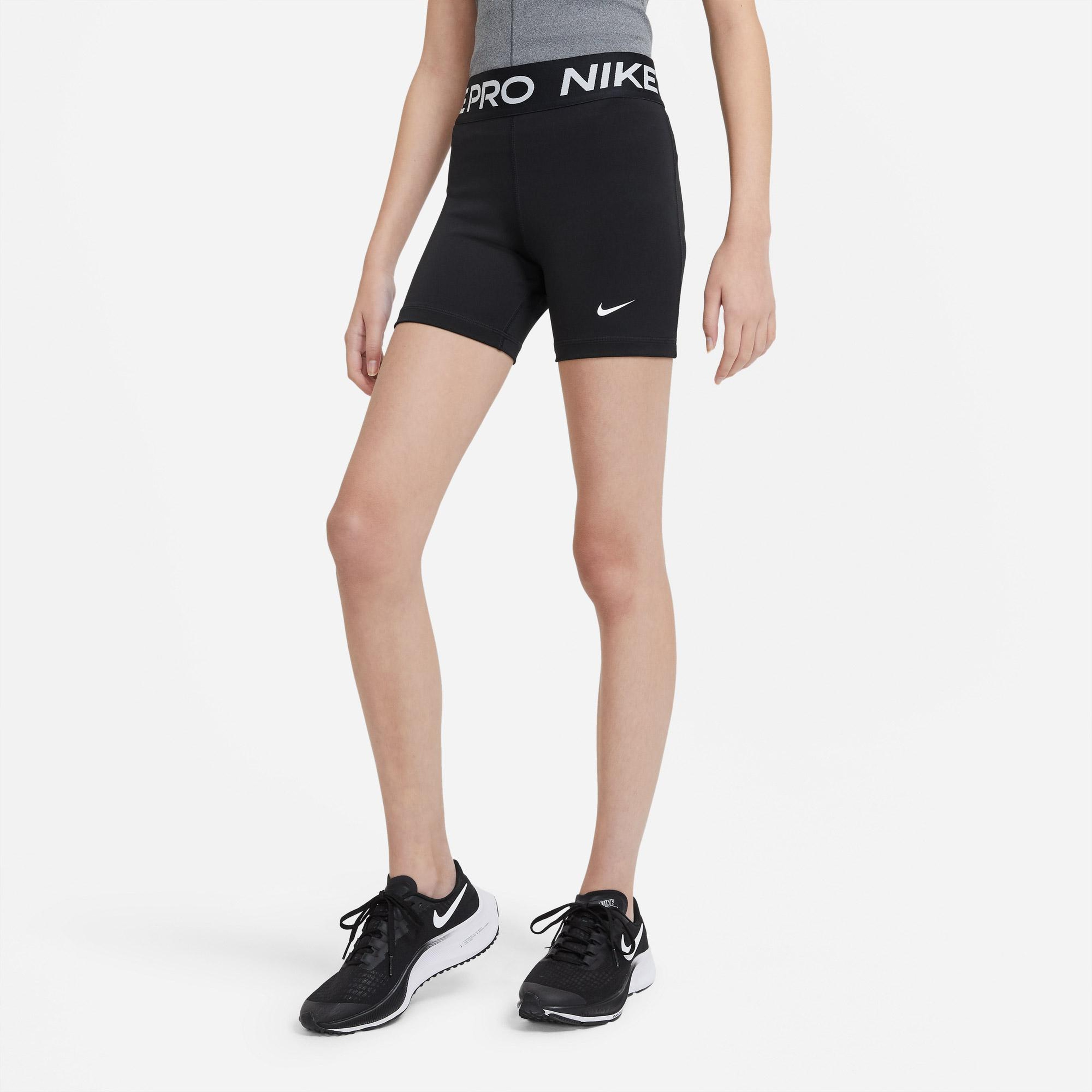 Nike Pro Dri-FIT Çocuk Siyah Kısa Tayt