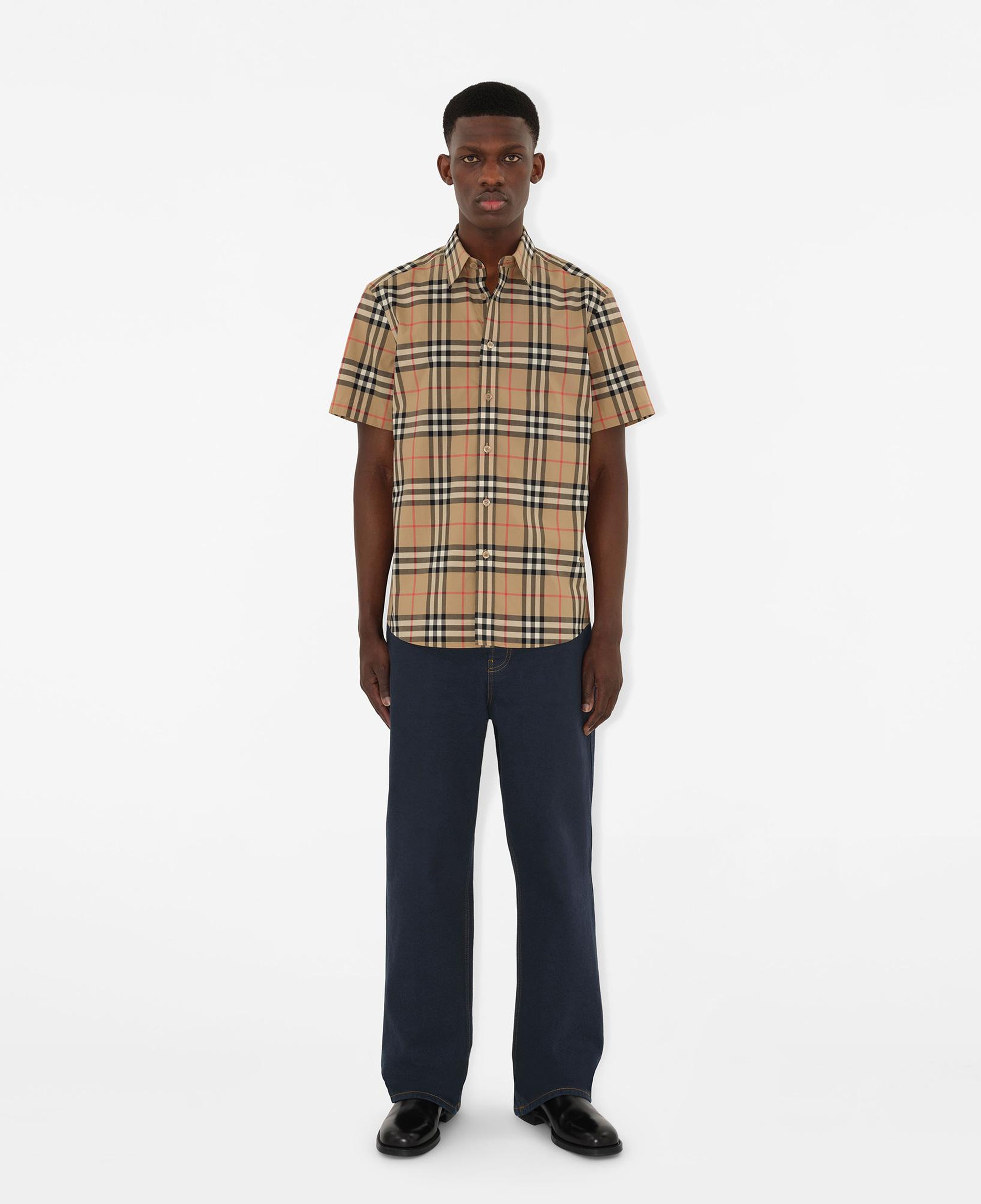 Burberry Caxtan Erkek Bej Gömlek