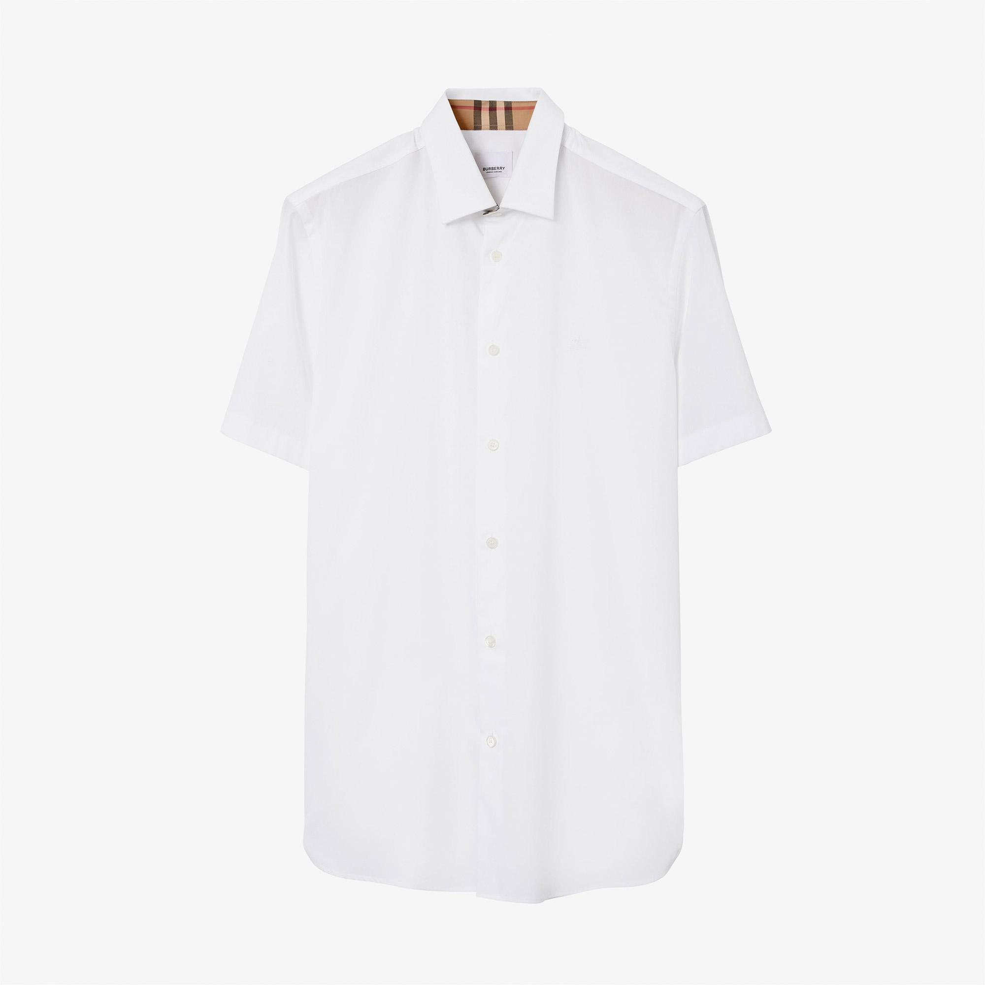 Burberry Sherfıeld Erkek Beyaz Gömlek