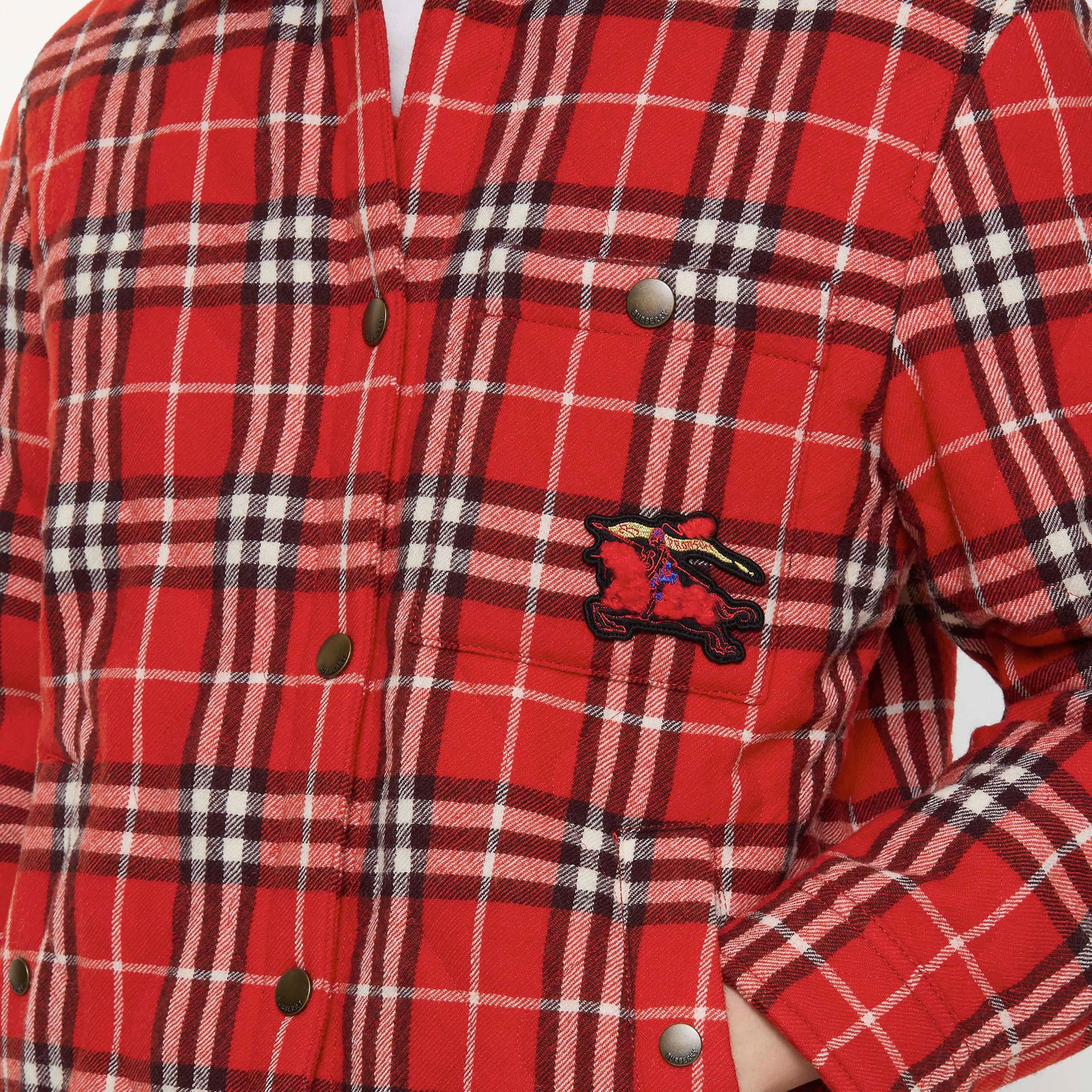 Burberry Vale Kadın Kırmızı Mont