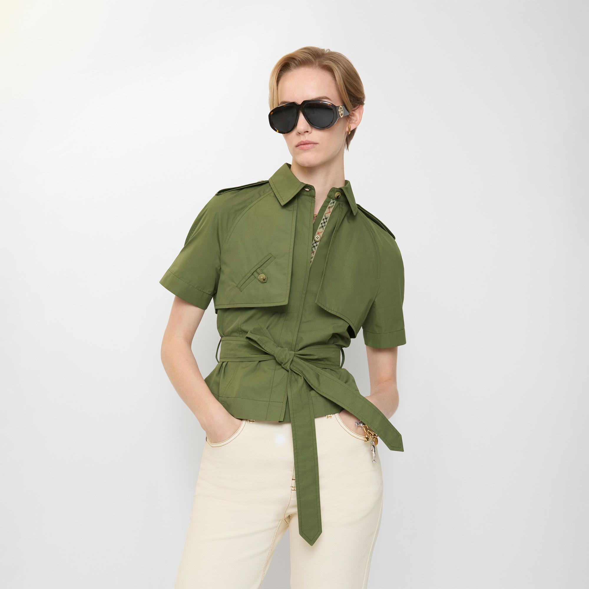 Burberry Lıv Kadın Haki Gömlek