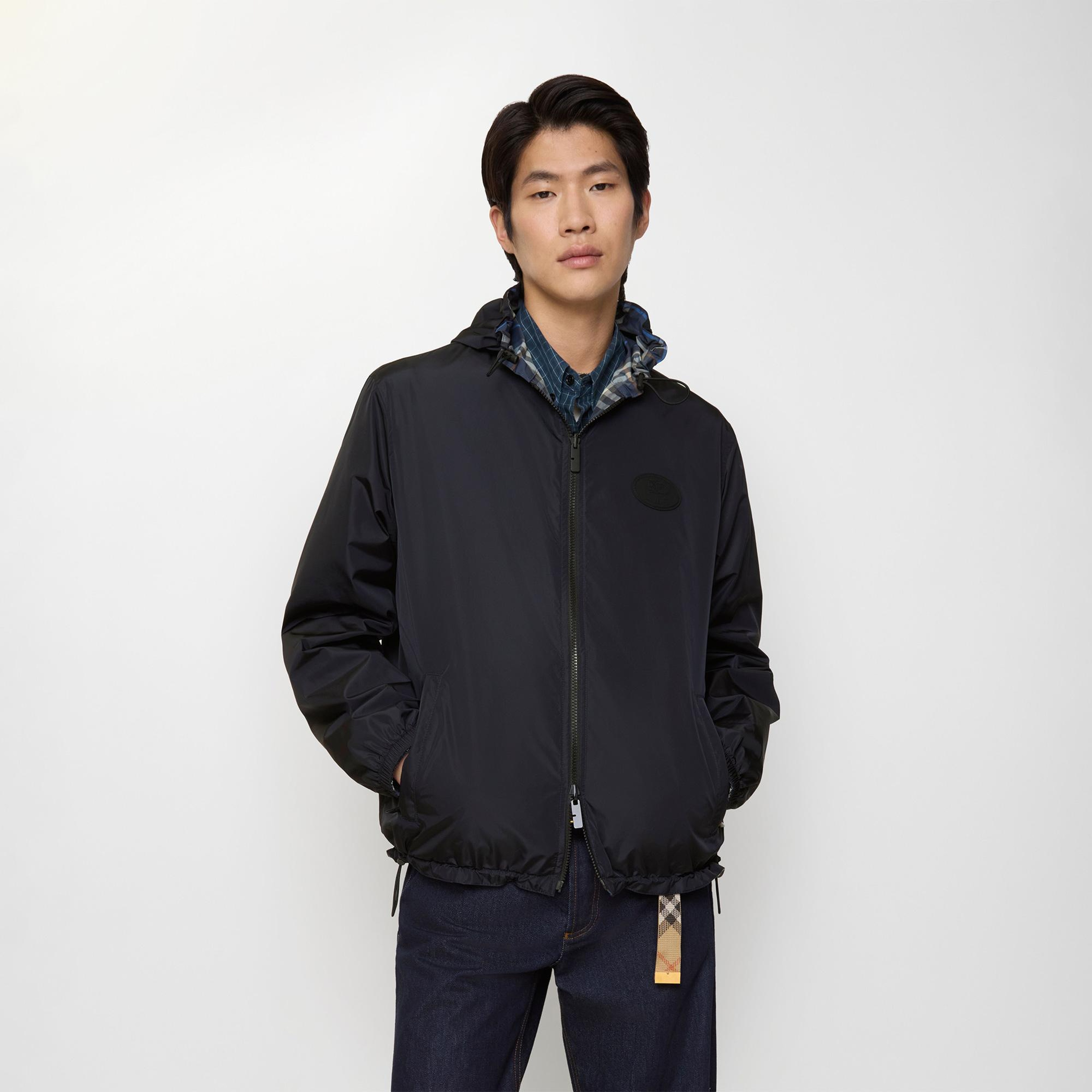 Burberry Newport Erkek Mavi Yağmurluk