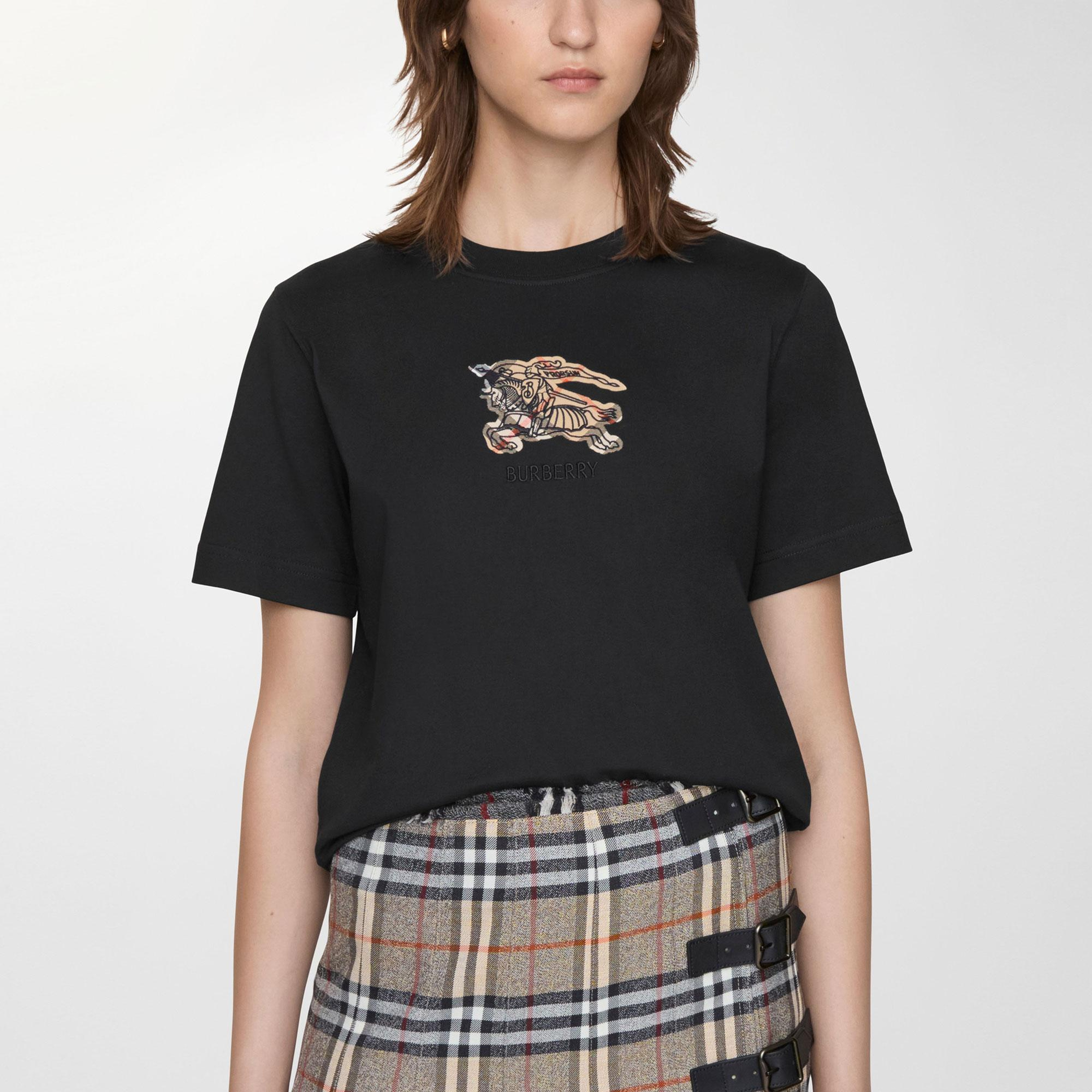Burberry Frankie Kadın Siyah T-Shirt