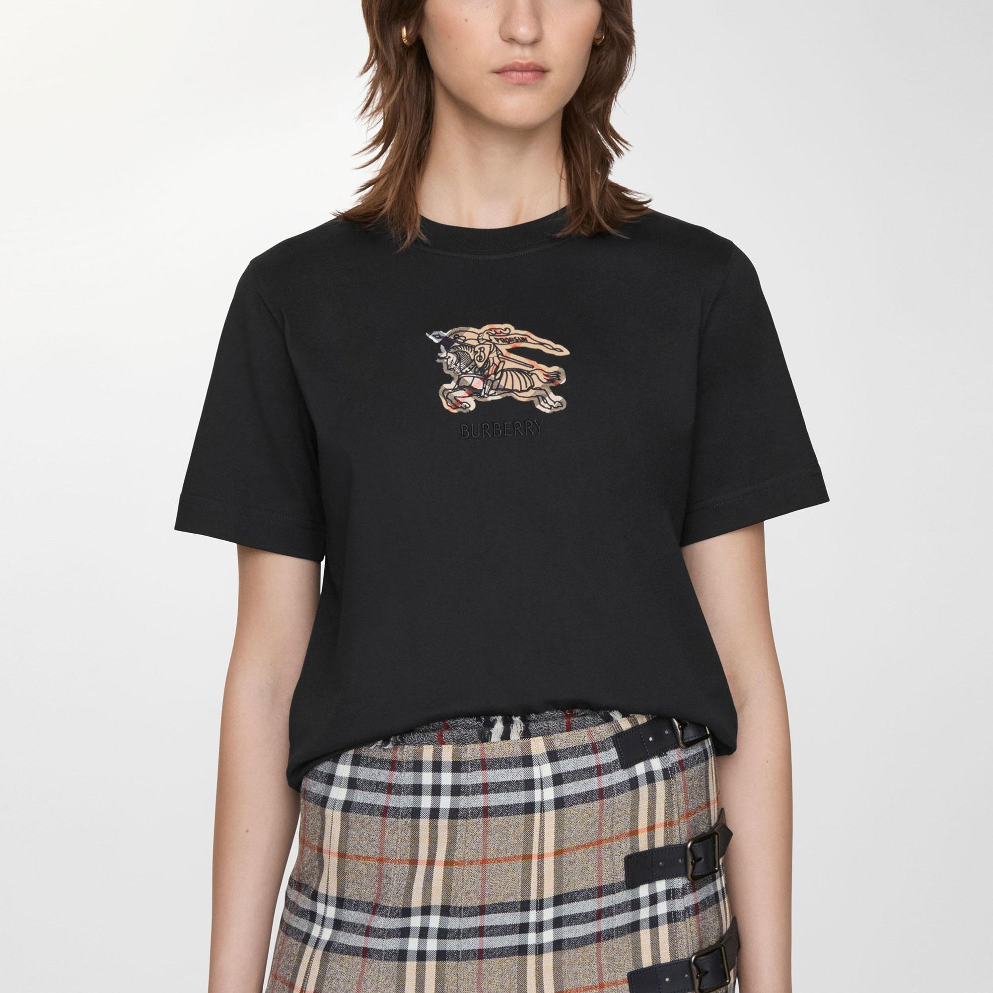 Burberry Frankie Kadın Siyah T-Shirt