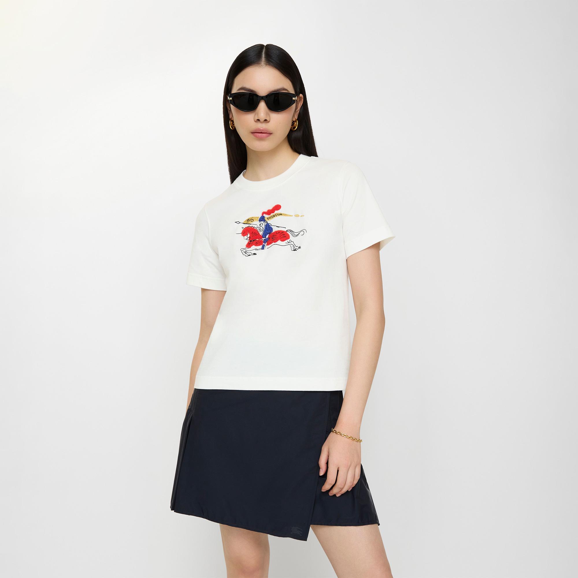 Burberry Frankıe Kadın Beyaz T-Shirt