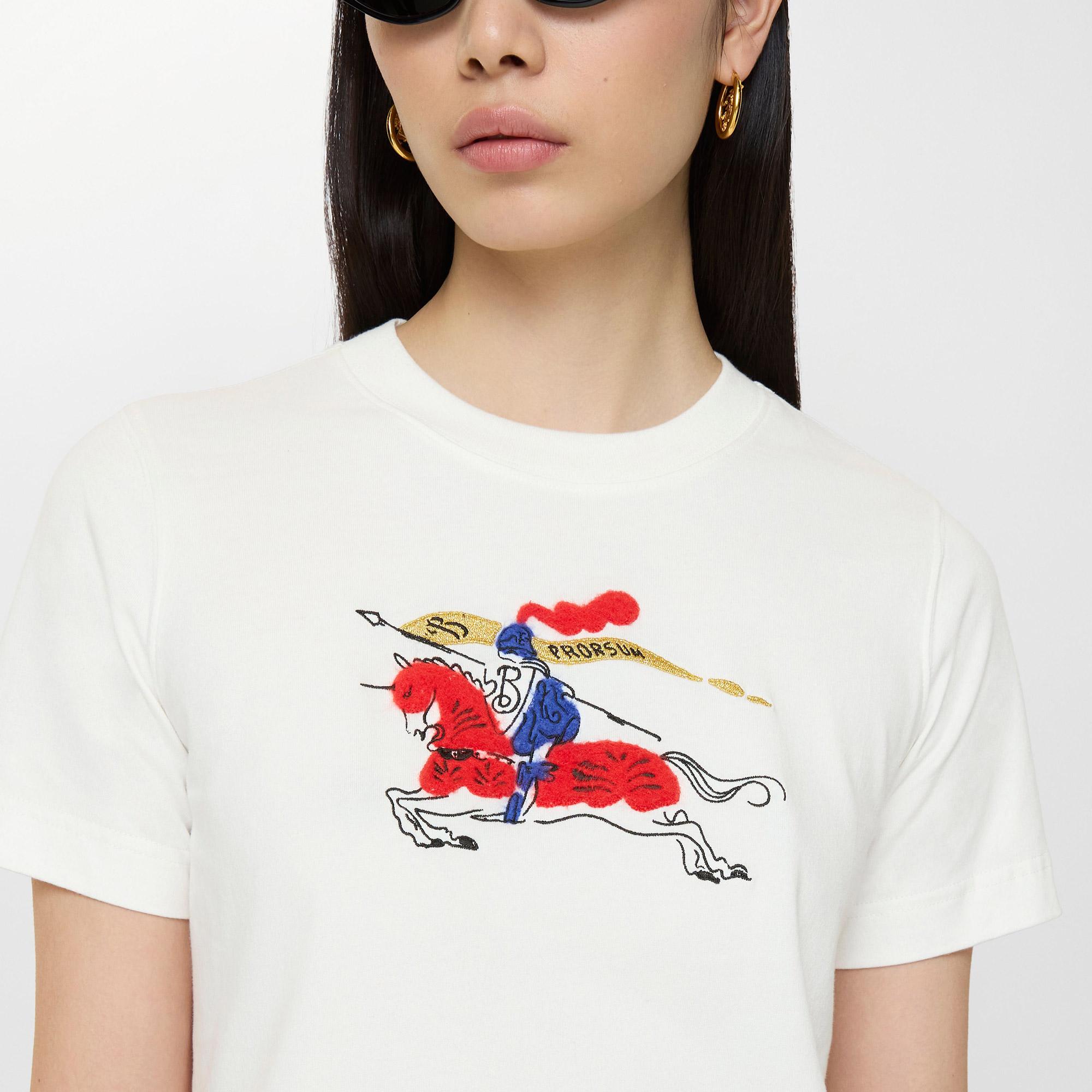 Burberry Frankıe Kadın Beyaz T-Shirt