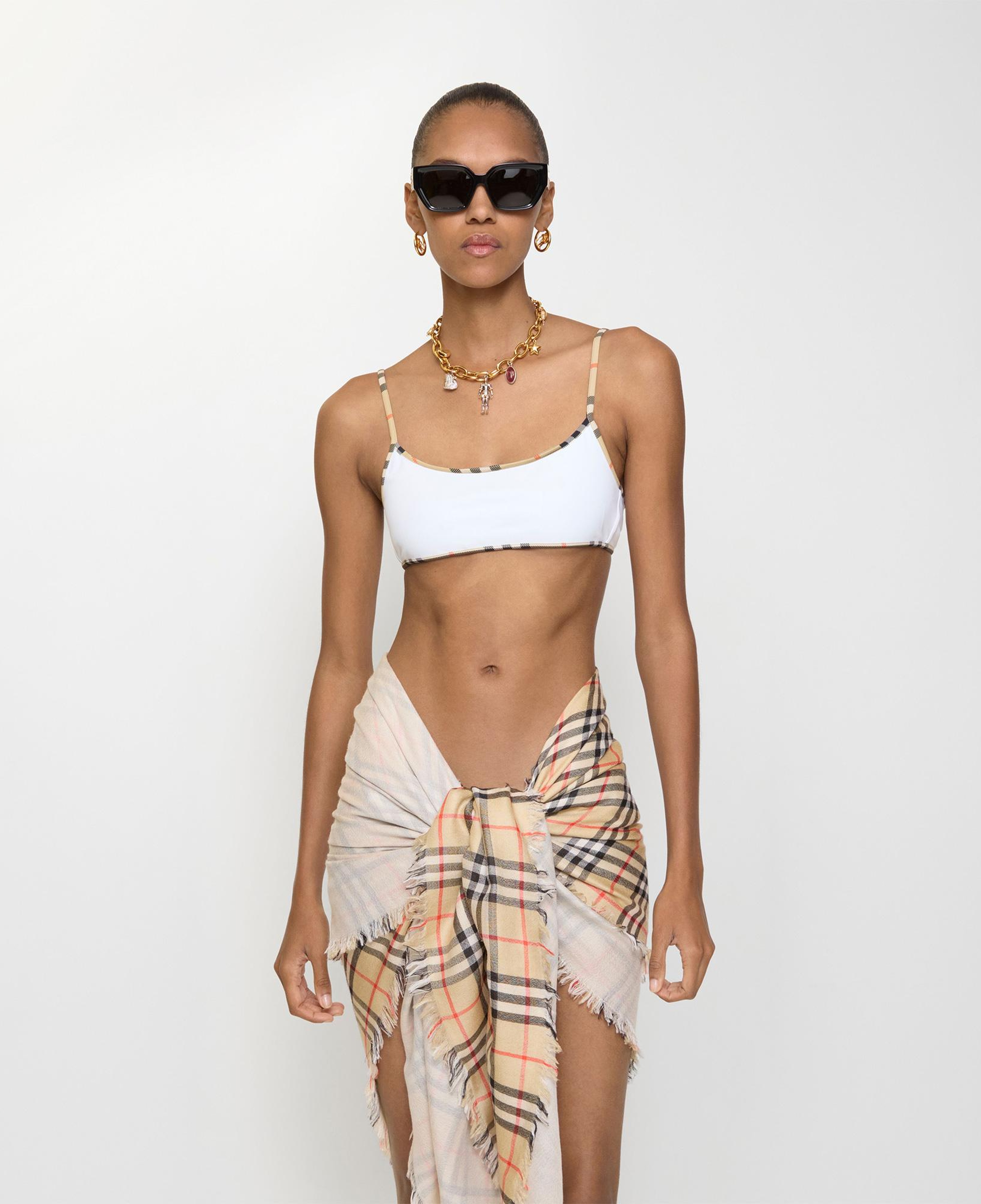 Burberry Starla Kadın Beyaz Bikini Üstü