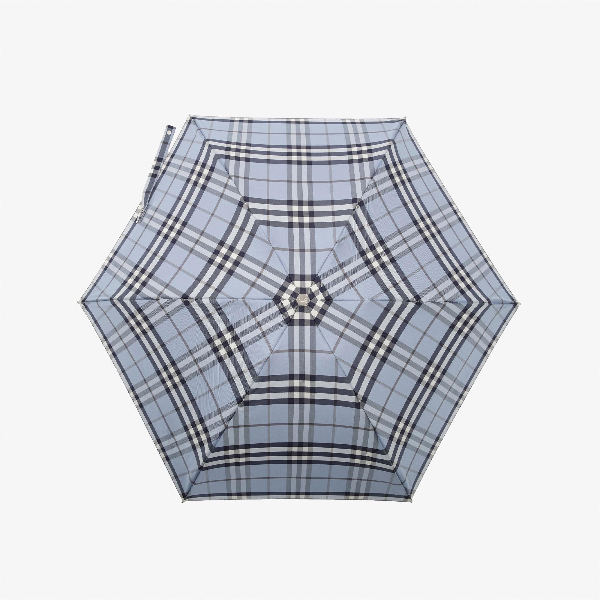 Burberry Check Compact Kadın Mavi Şemsiye