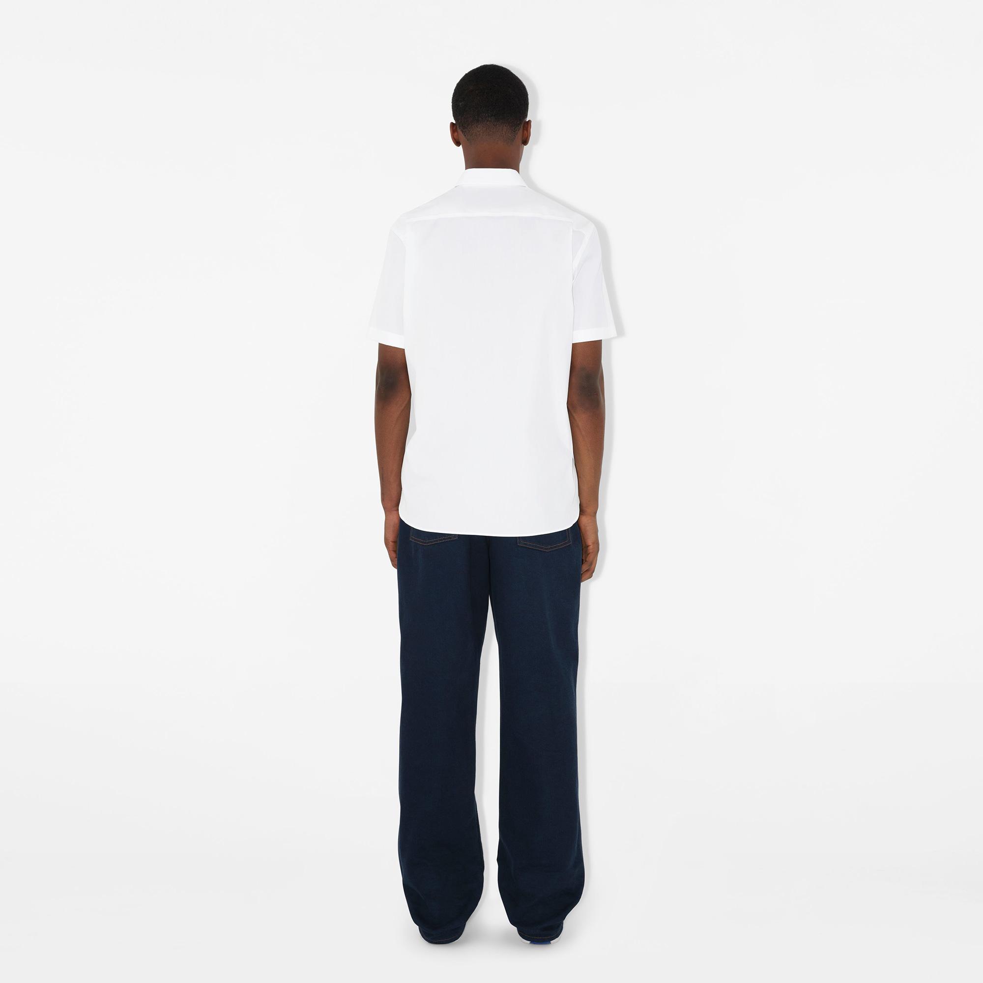 Burberry Sherfıeld Erkek Beyaz Gömlek