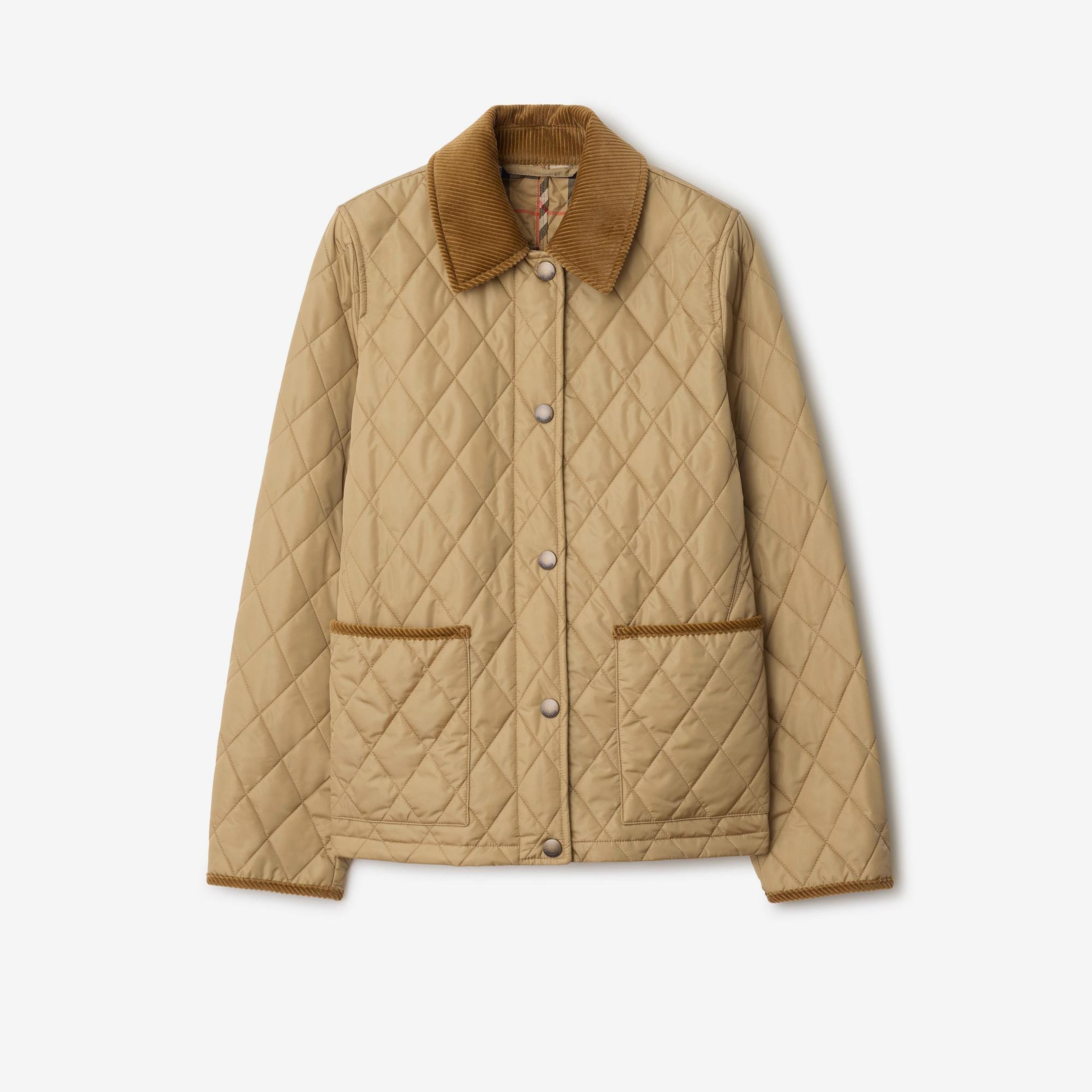 Burberry Dorset Quilted Nylon Kadın Bej Mont