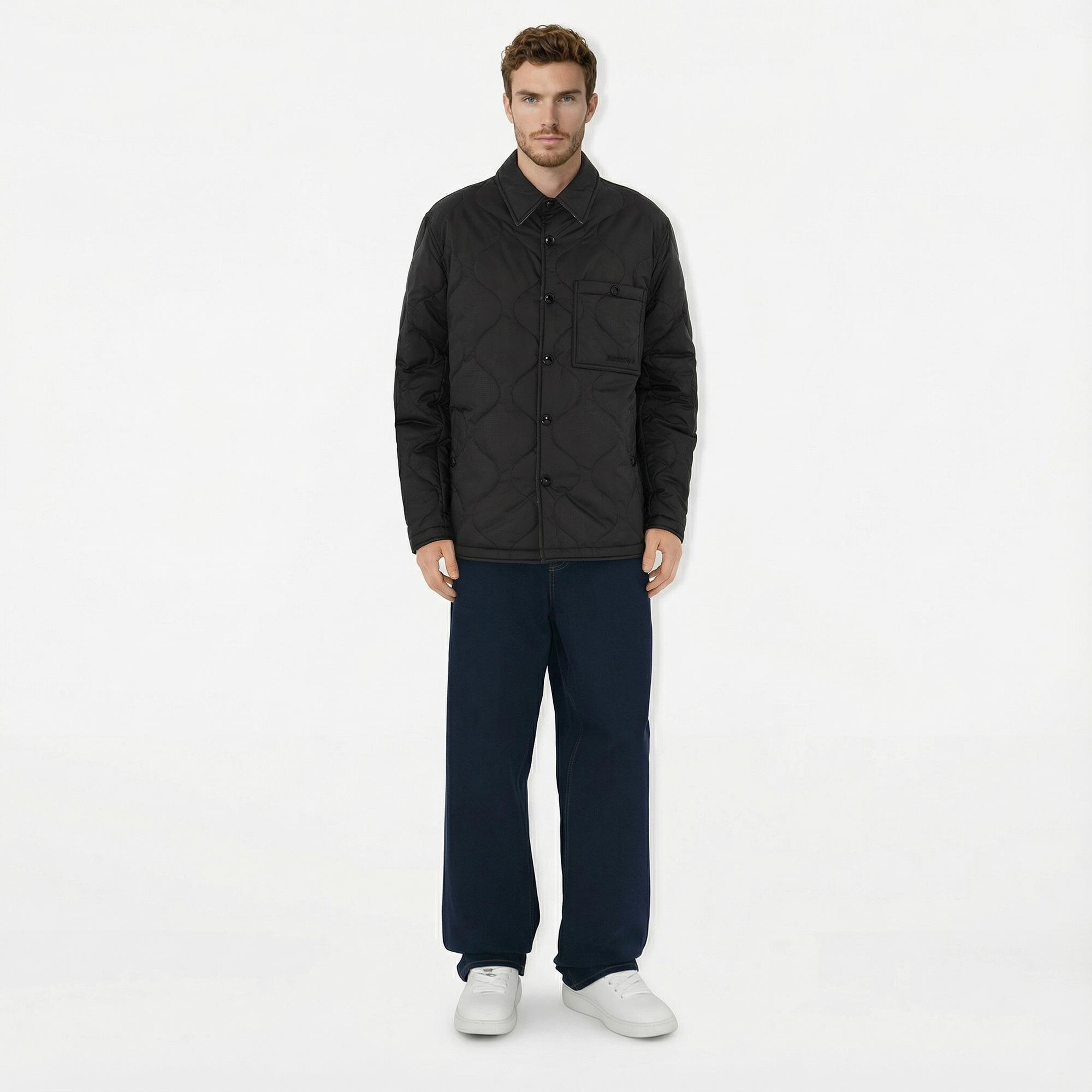 Burberry Francis Reversible Thermoregulated Erkek Siyah Mont