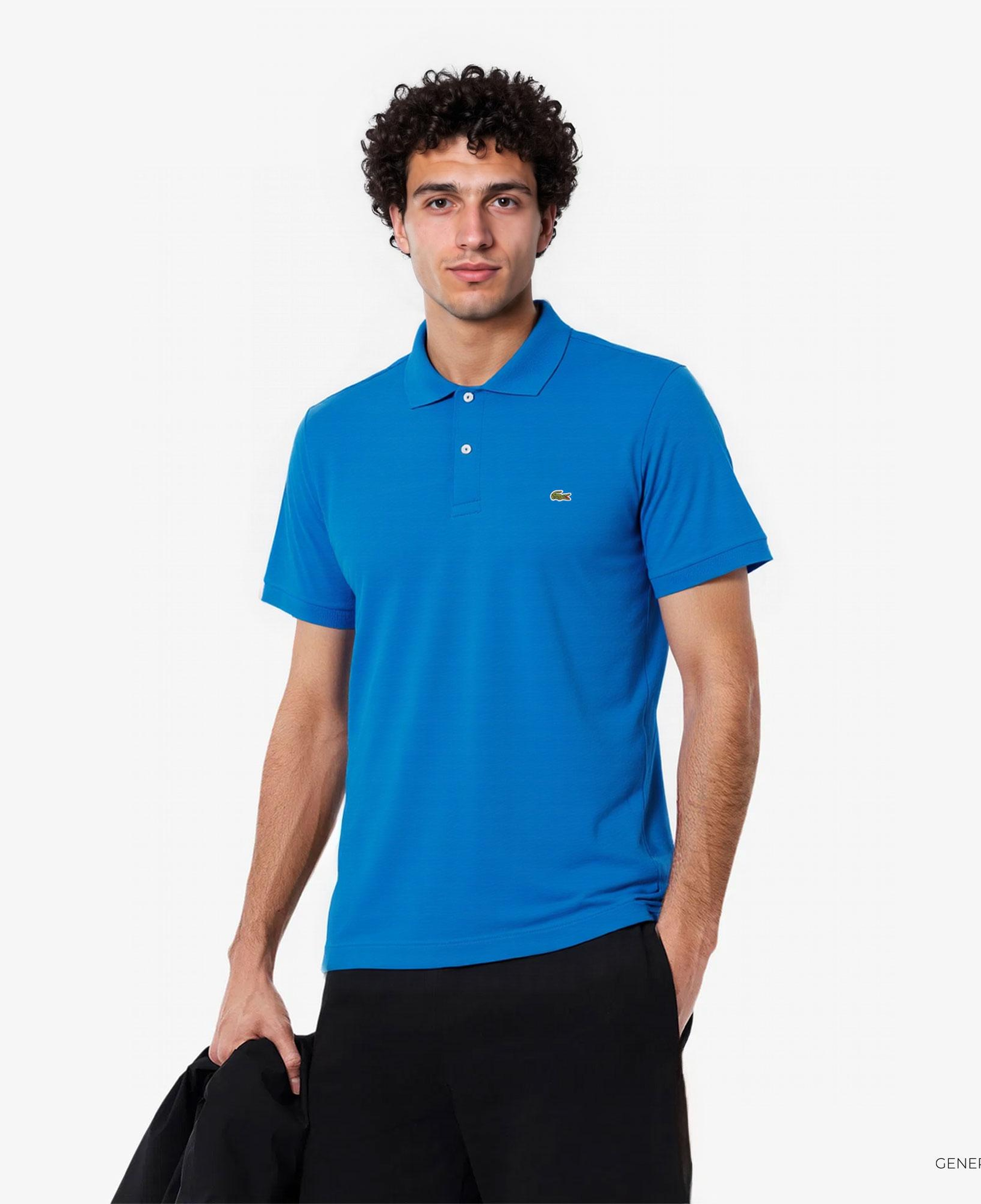 L.12.12 Light Erkek Classic Fit Mavi Polo
