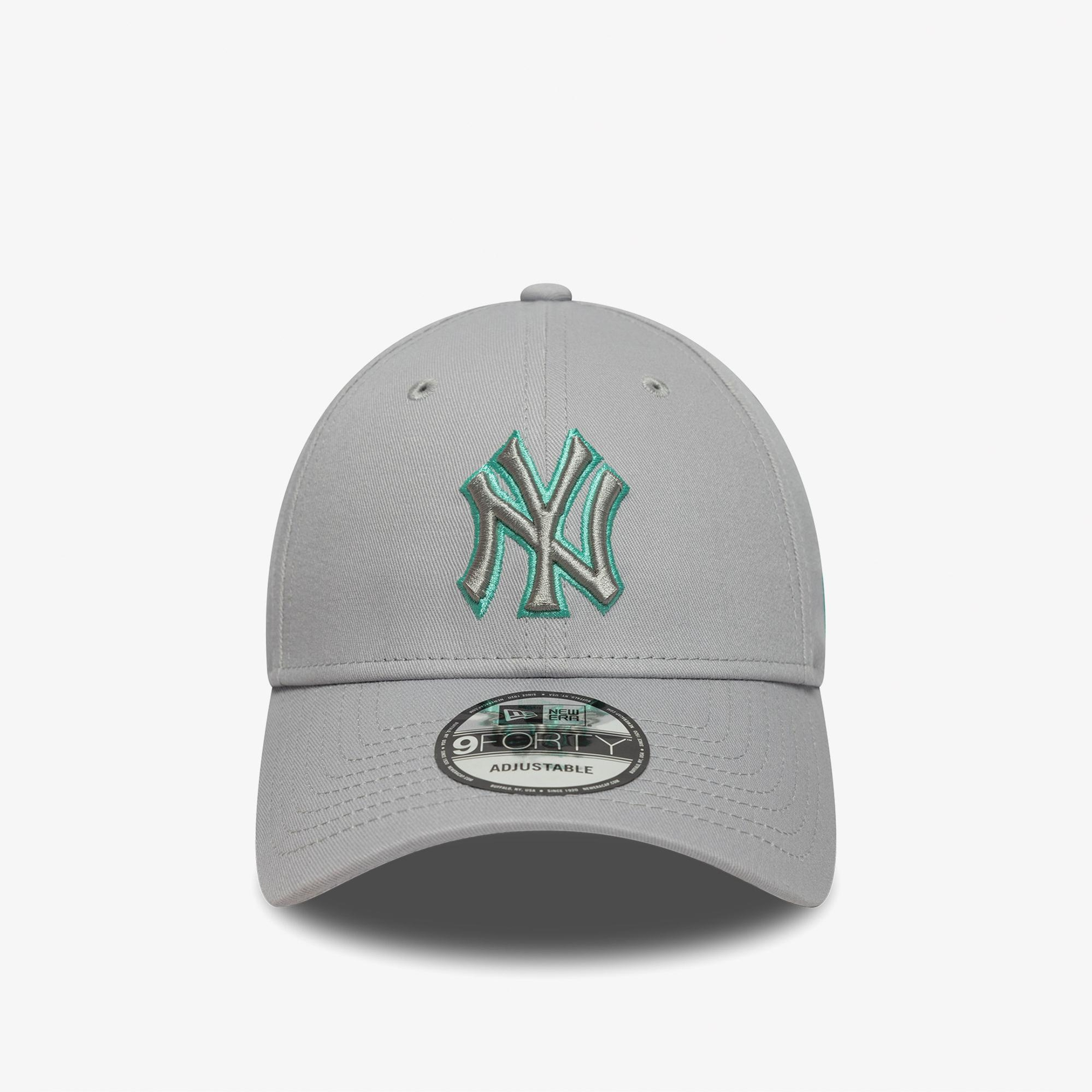 New Era New York Yankees Team Outline 9Forty Unisex Gri Şapka