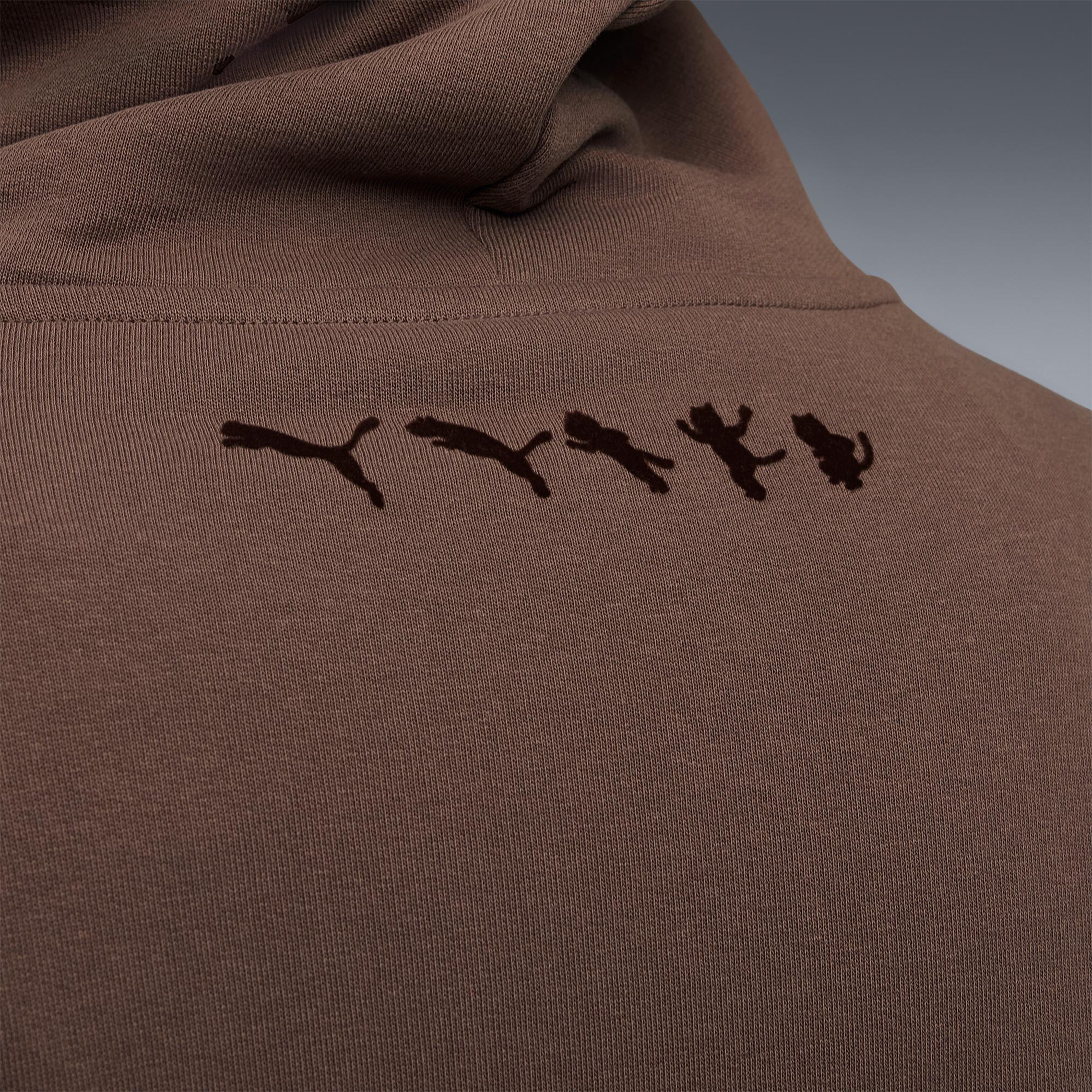 Puma X Ripndip Boxy Erkek Kahverengi Sweatshirt