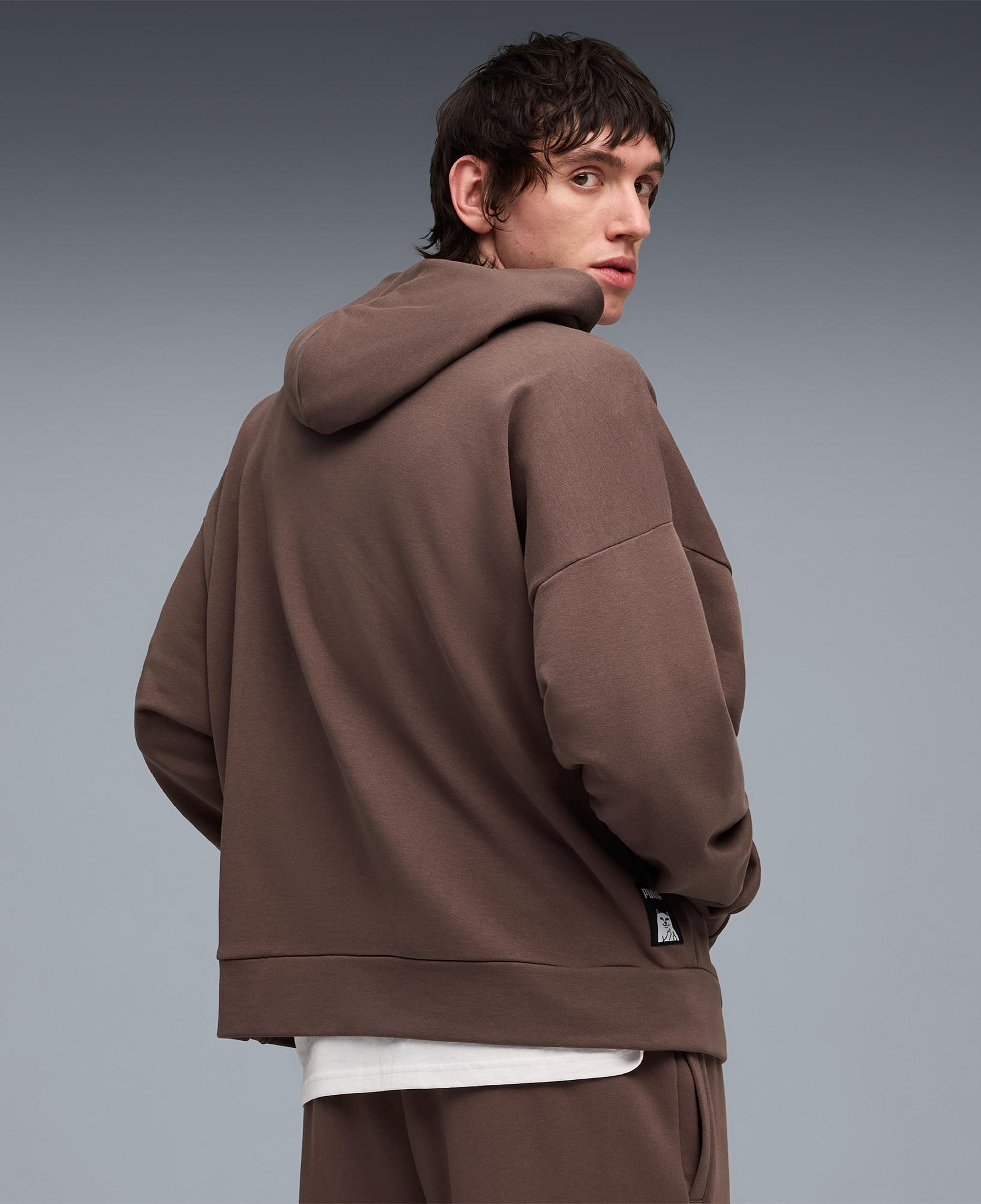 Puma X Ripndip Boxy Erkek Kahverengi Sweatshirt