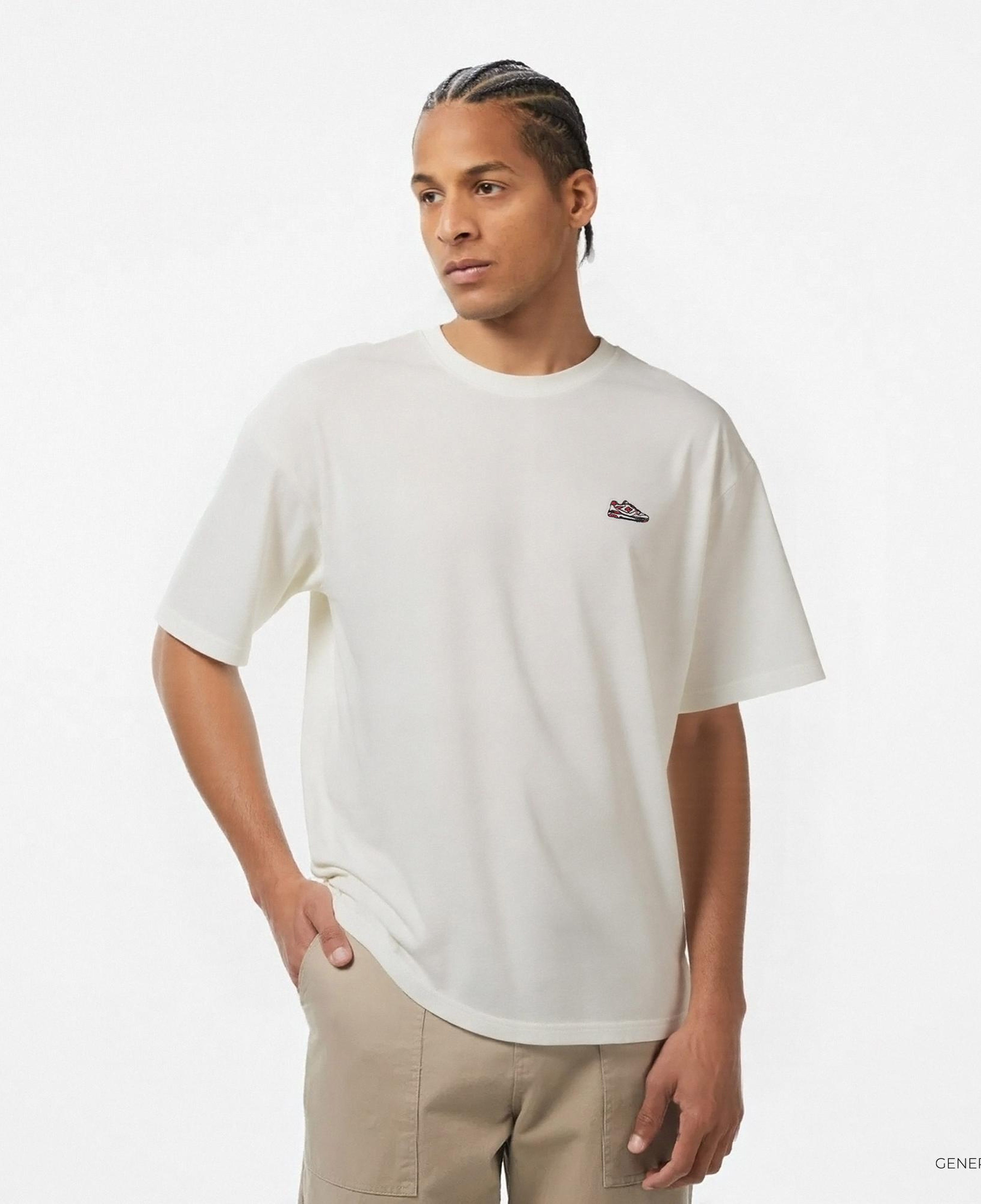 New Balance Lifestyle Unisex Bej T-Shirt