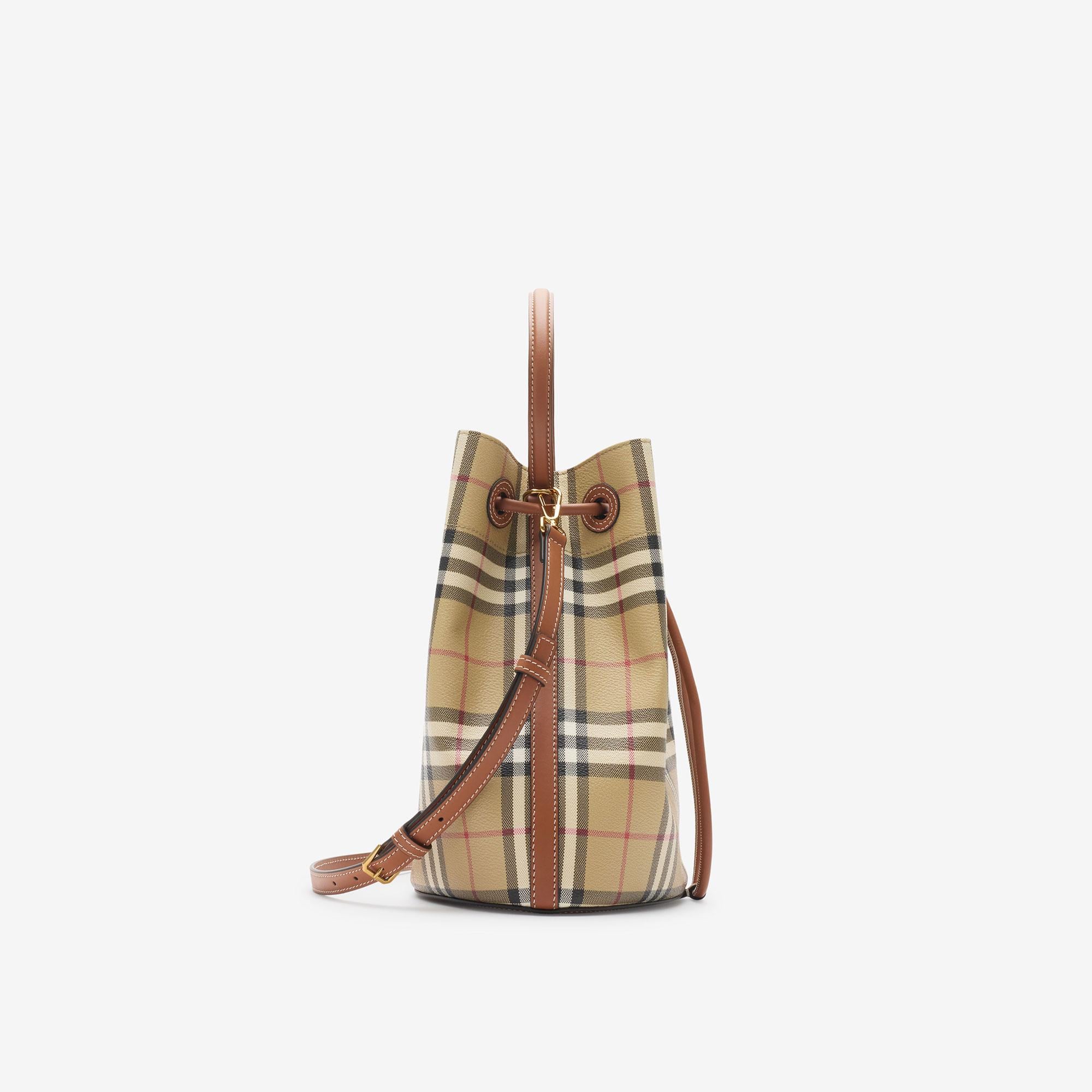 Burberry Drawstring Bucket Small Kadın Kahverengi Omuz Çantası