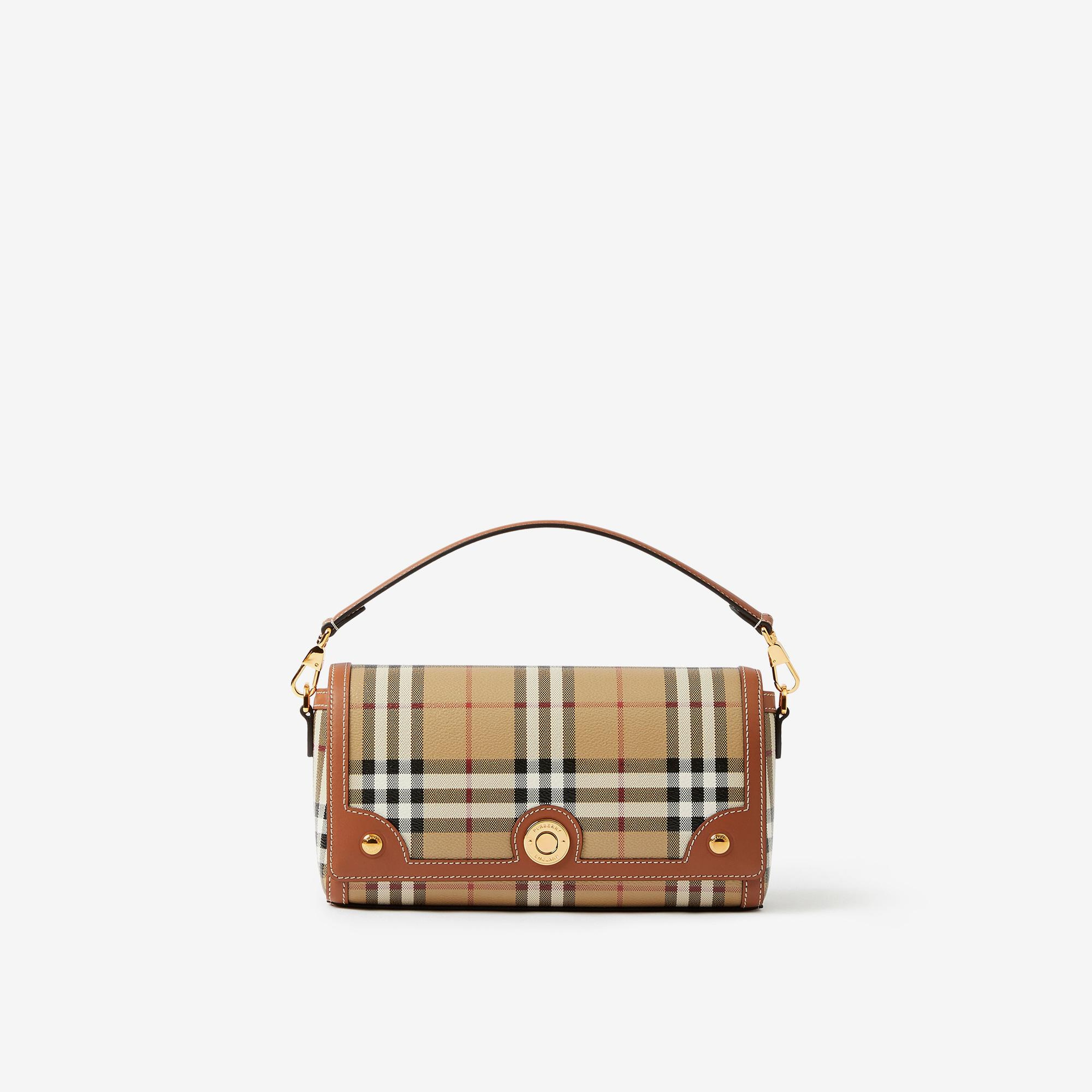 Burberry Handle Note Kadın Bej Omuz Çantası