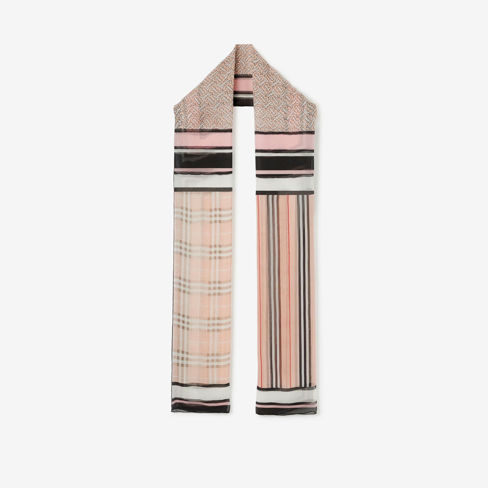 Burberry Montage Silk Kadın Pembe Şal