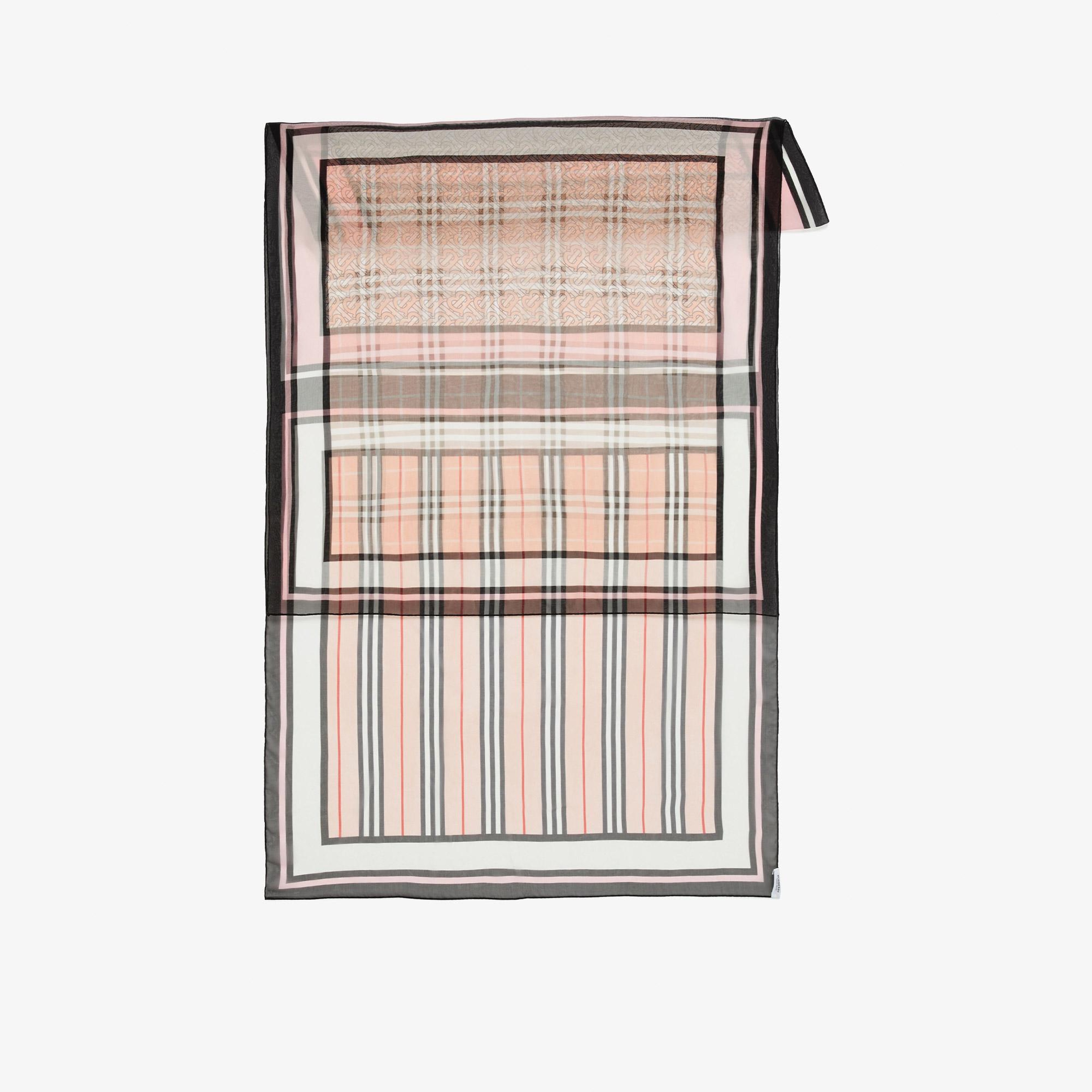 Burberry Montage Silk Kadın Pembe Şal