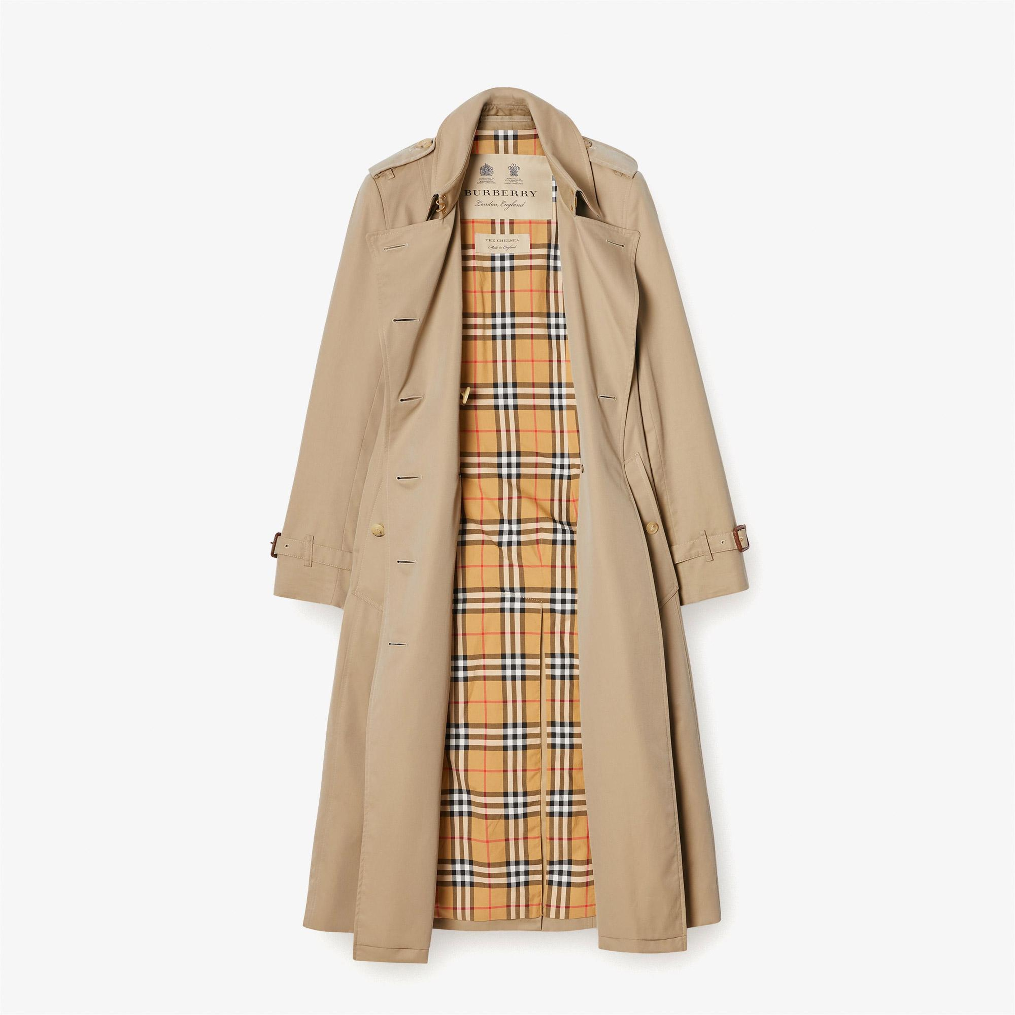 Burberry The Long Chelsea Heritage Kadın Bej Trençkot